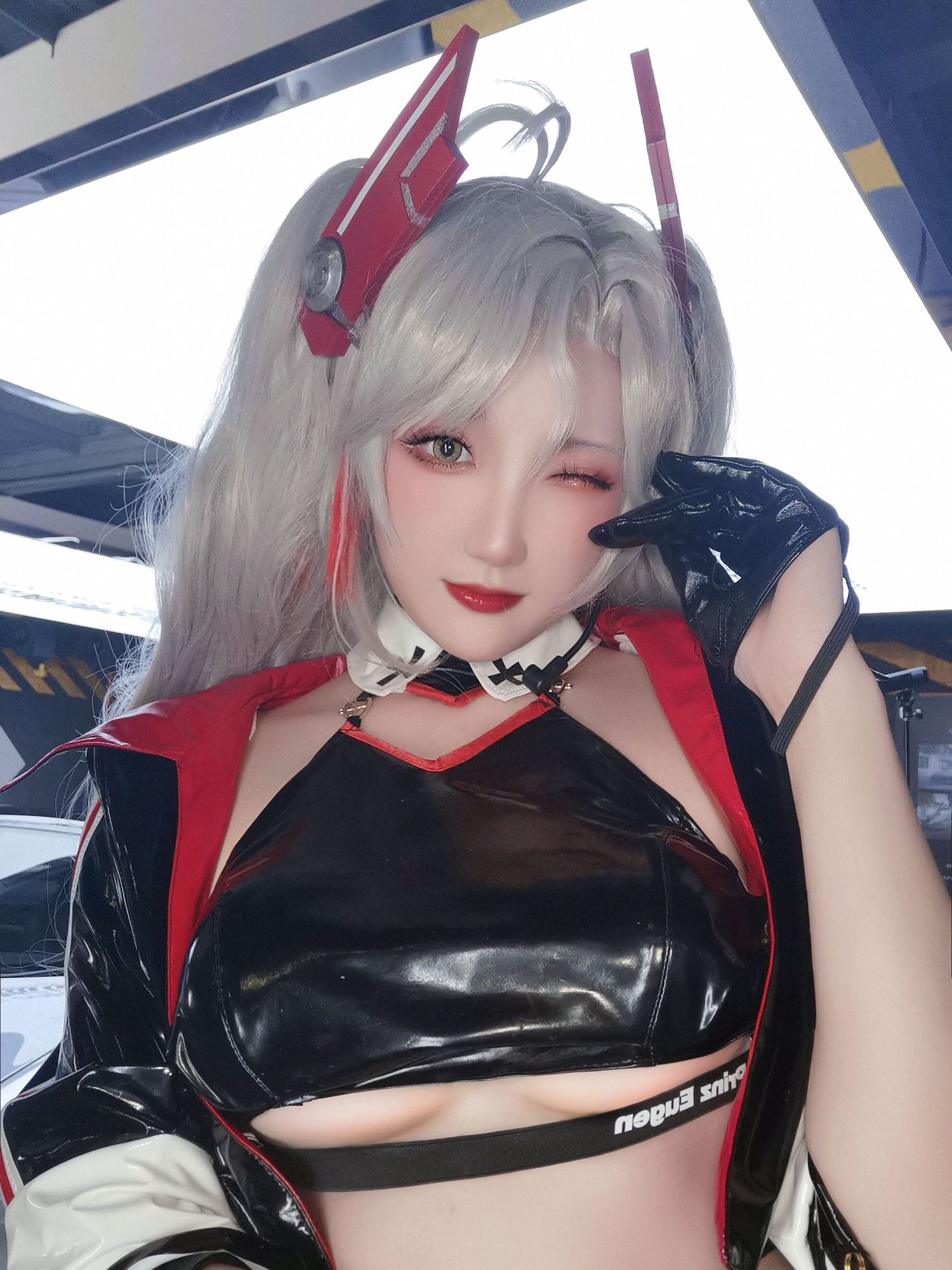 图片[56]-瓜希酱 & Momoko葵葵 碧蓝航线-欧根&企业-赛车女郎[58P] – 速更版-美库