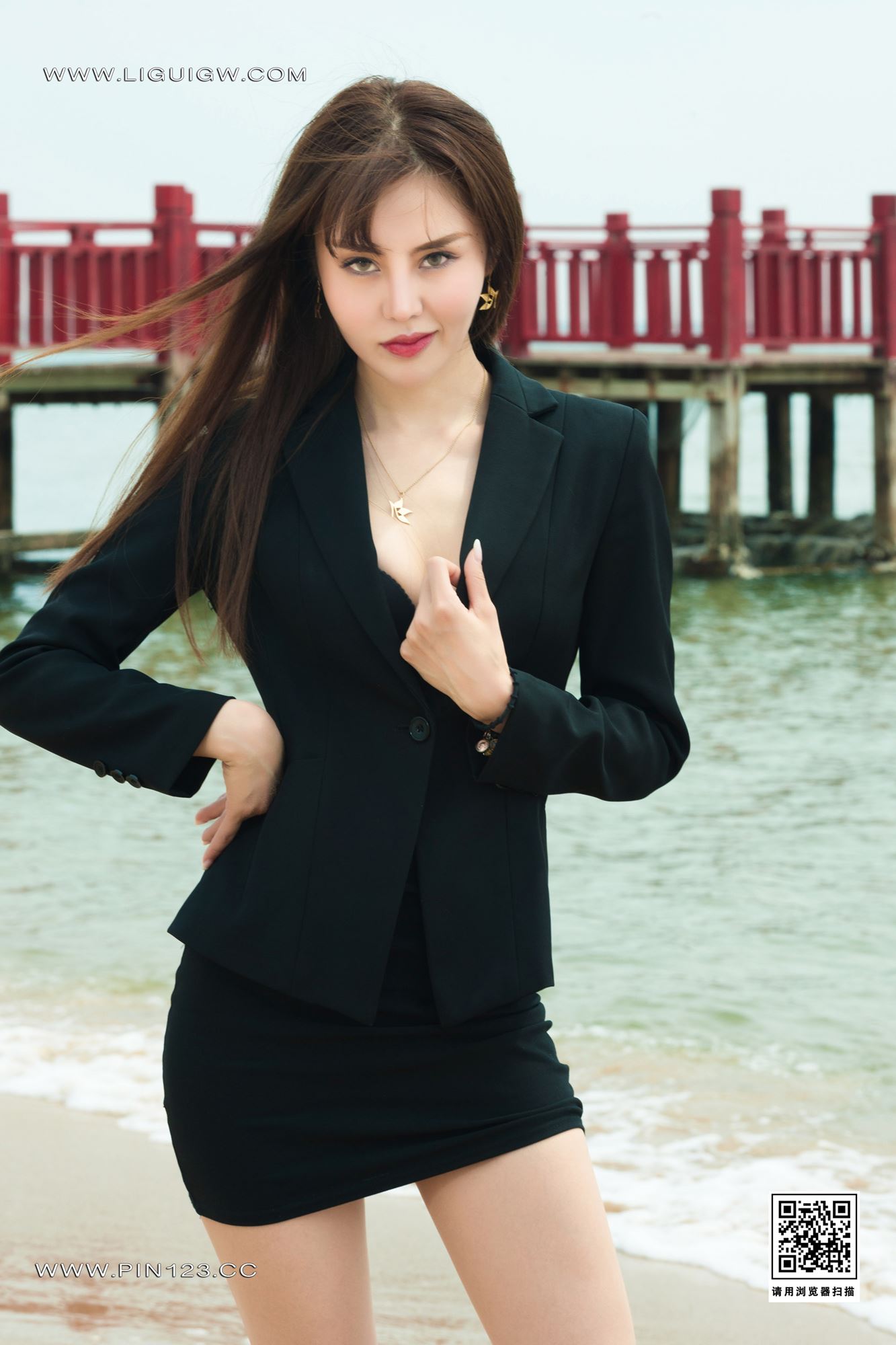 图片[38]-[Ligui丽柜]2023.10.23 沙滩柔情 凉儿[42+1P] – 速更版-美库