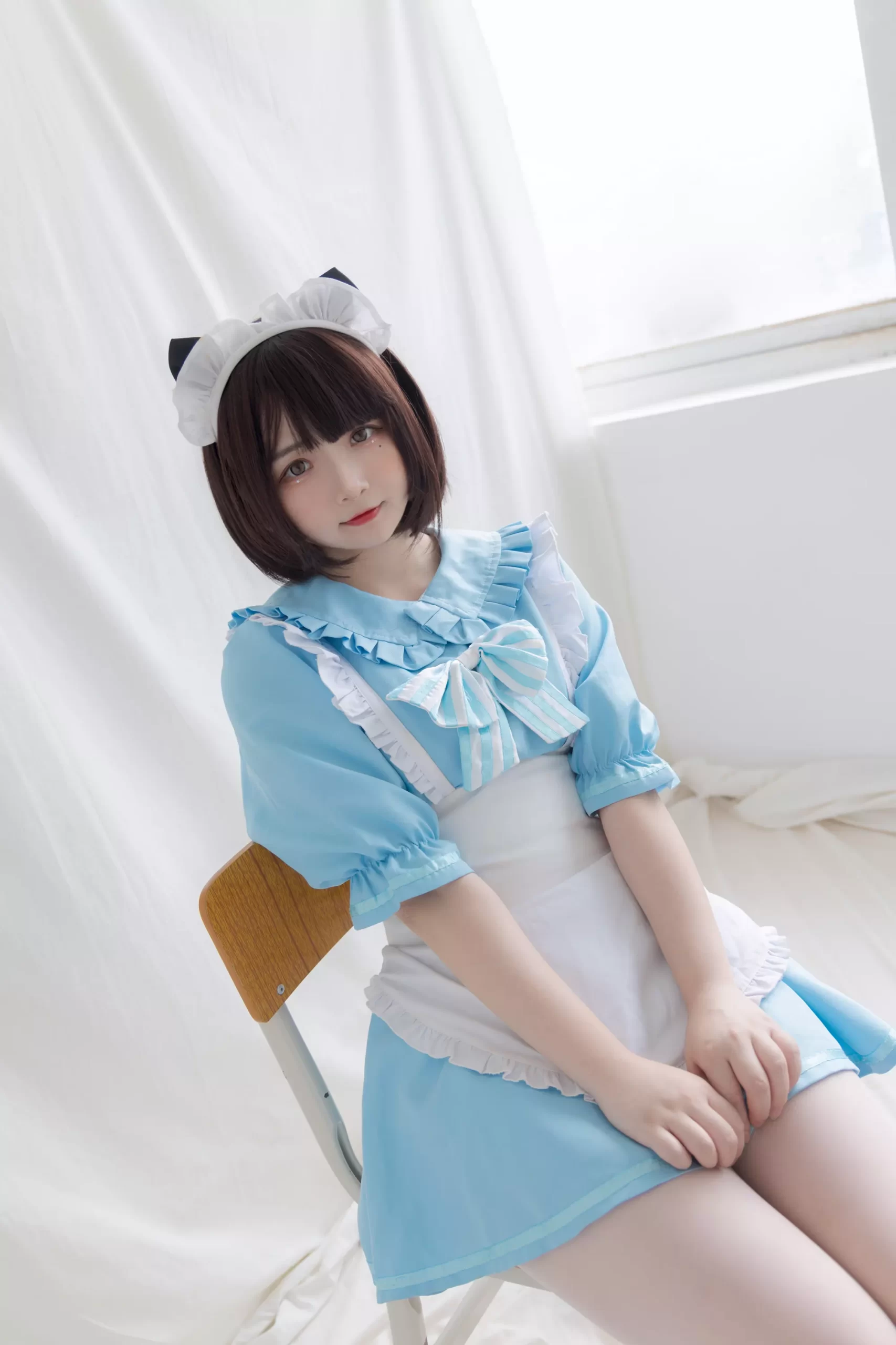 图片[40]-少女秩序 EXVOL.06 蓝白女仆[42P] – 速更版-美库