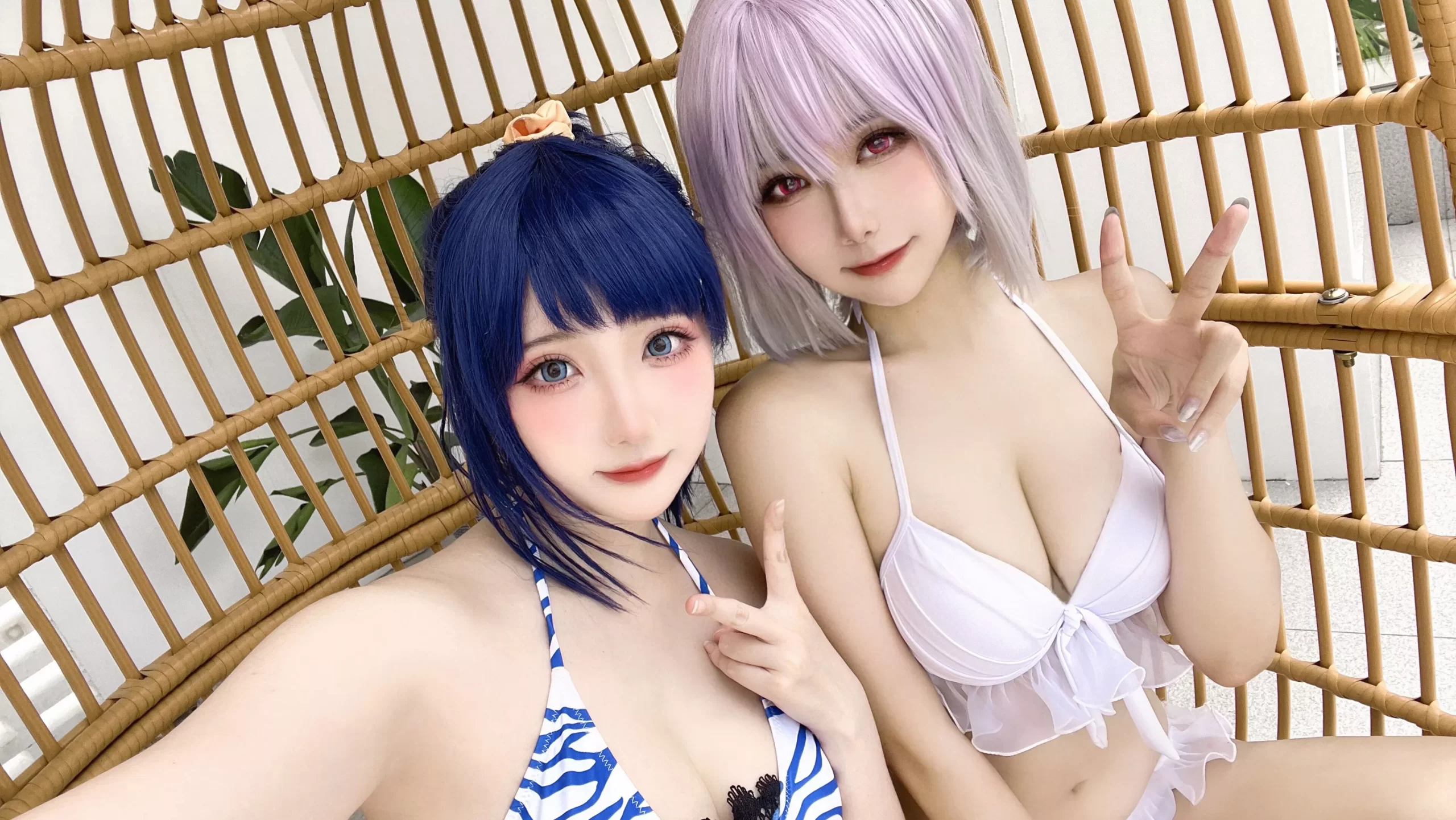 图片[22]-瓜希酱 & Momoko葵葵 – 电光超人古利特 宝多六花&新条茜 泳装[82P] – 速更版-美库