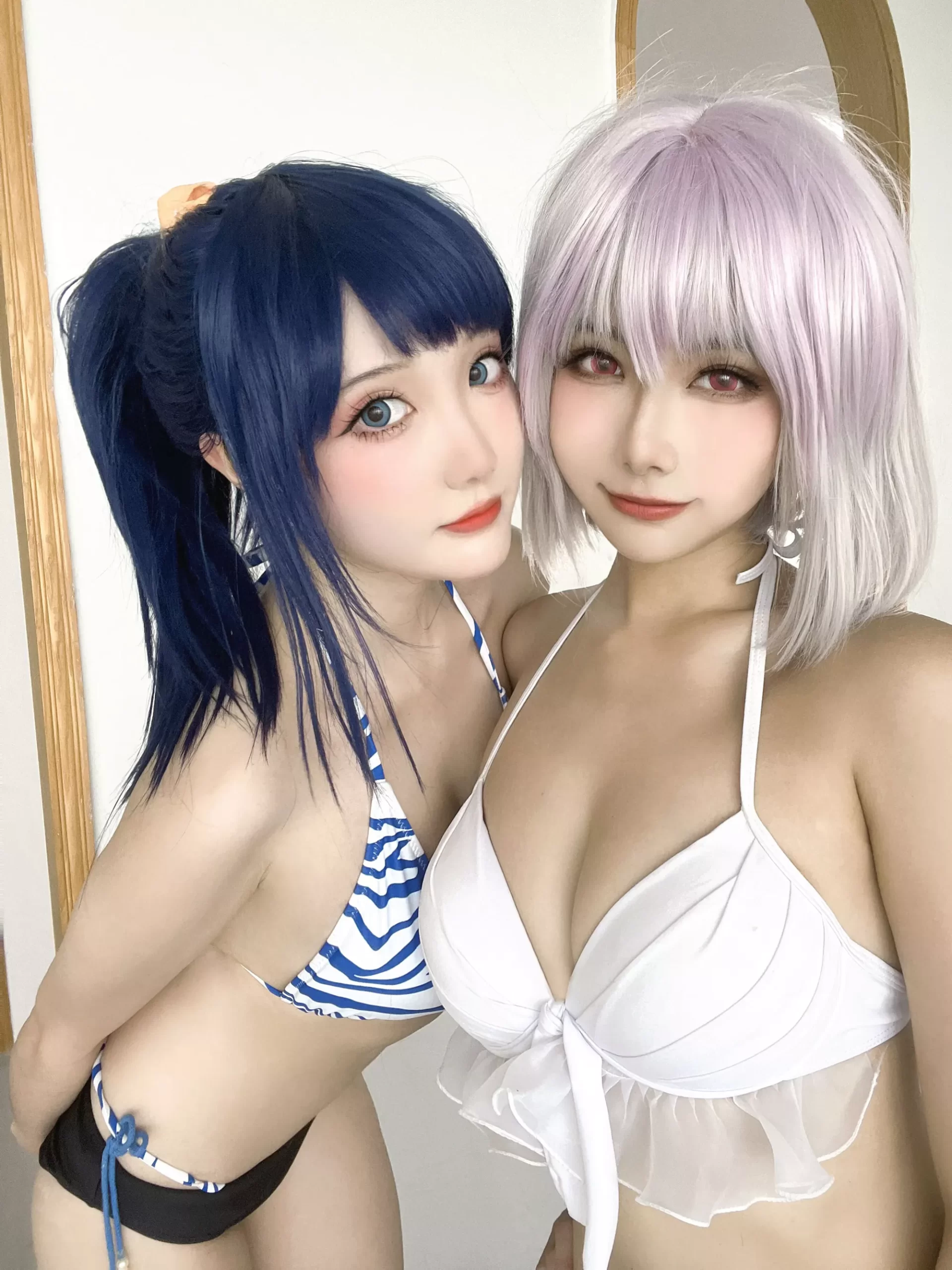 图片[24]-瓜希酱 & Momoko葵葵 – 电光超人古利特 宝多六花&新条茜 泳装[82P] – 速更版-美库