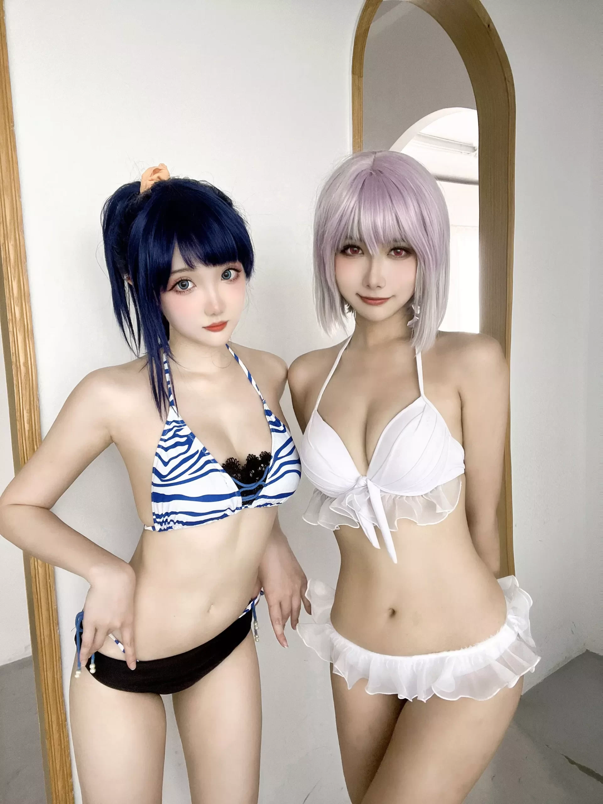 图片[27]-瓜希酱 & Momoko葵葵 – 电光超人古利特 宝多六花&新条茜 泳装[82P] – 速更版-美库