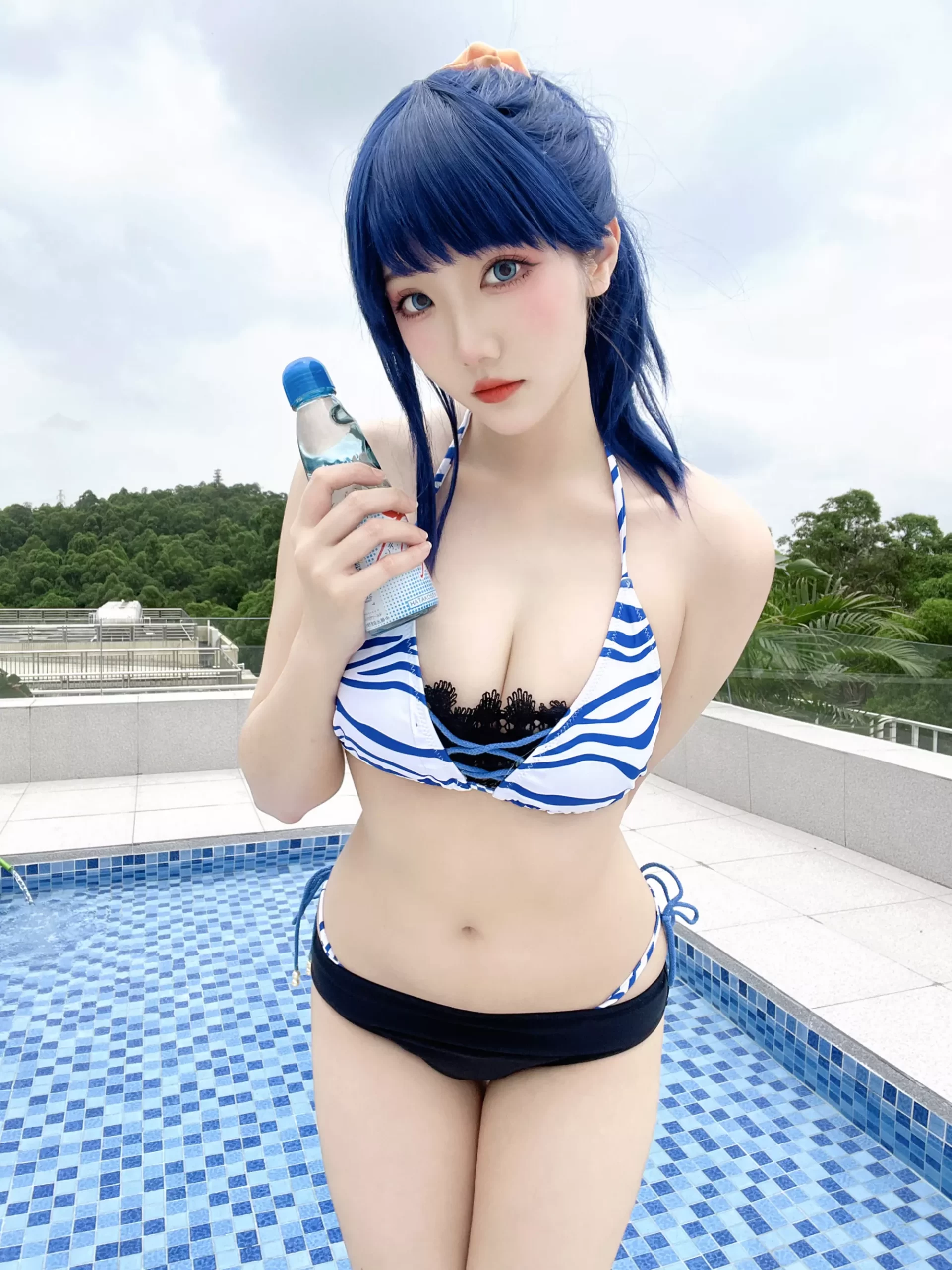 图片[35]-瓜希酱 & Momoko葵葵 – 电光超人古利特 宝多六花&新条茜 泳装[82P] – 速更版-美库