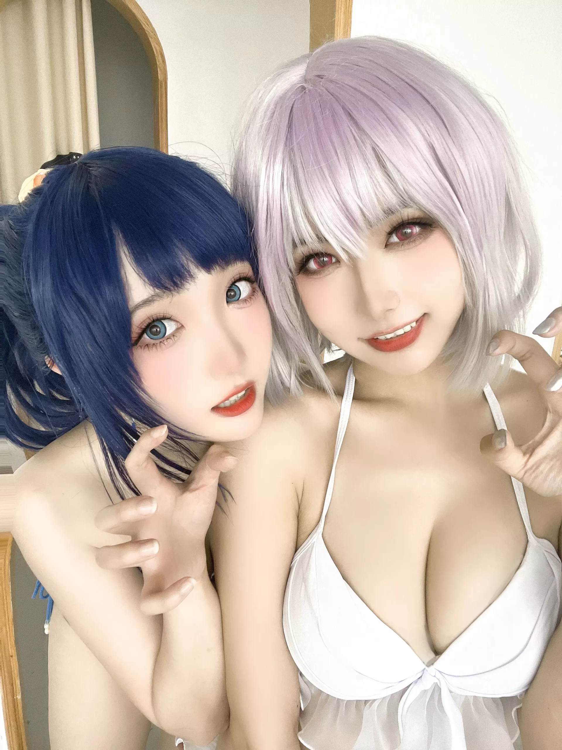 图片[38]-瓜希酱 & Momoko葵葵 – 电光超人古利特 宝多六花&新条茜 泳装[82P] – 速更版-美库