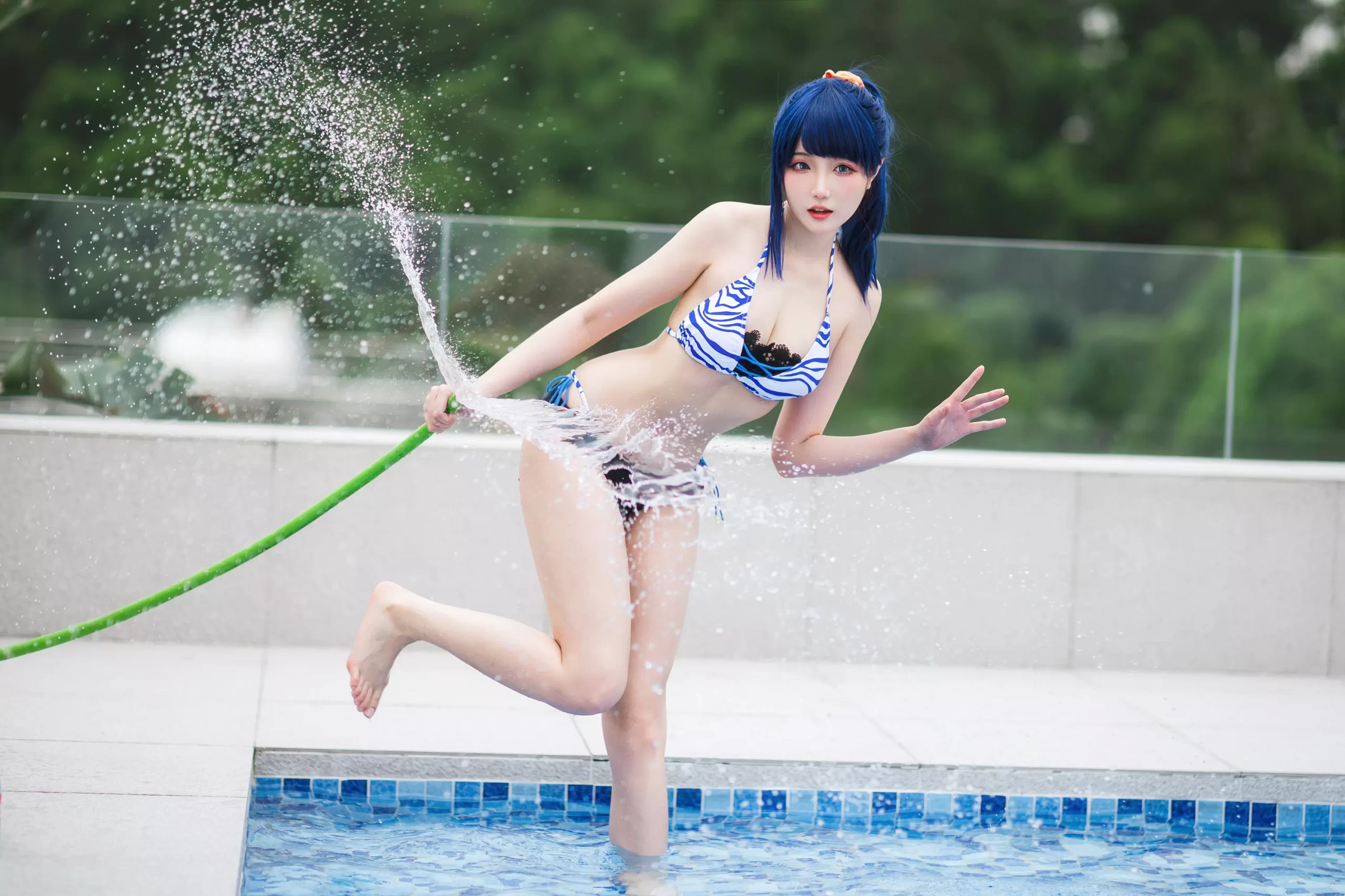 图片[45]-瓜希酱 & Momoko葵葵 – 电光超人古利特 宝多六花&新条茜 泳装[82P] – 速更版-美库