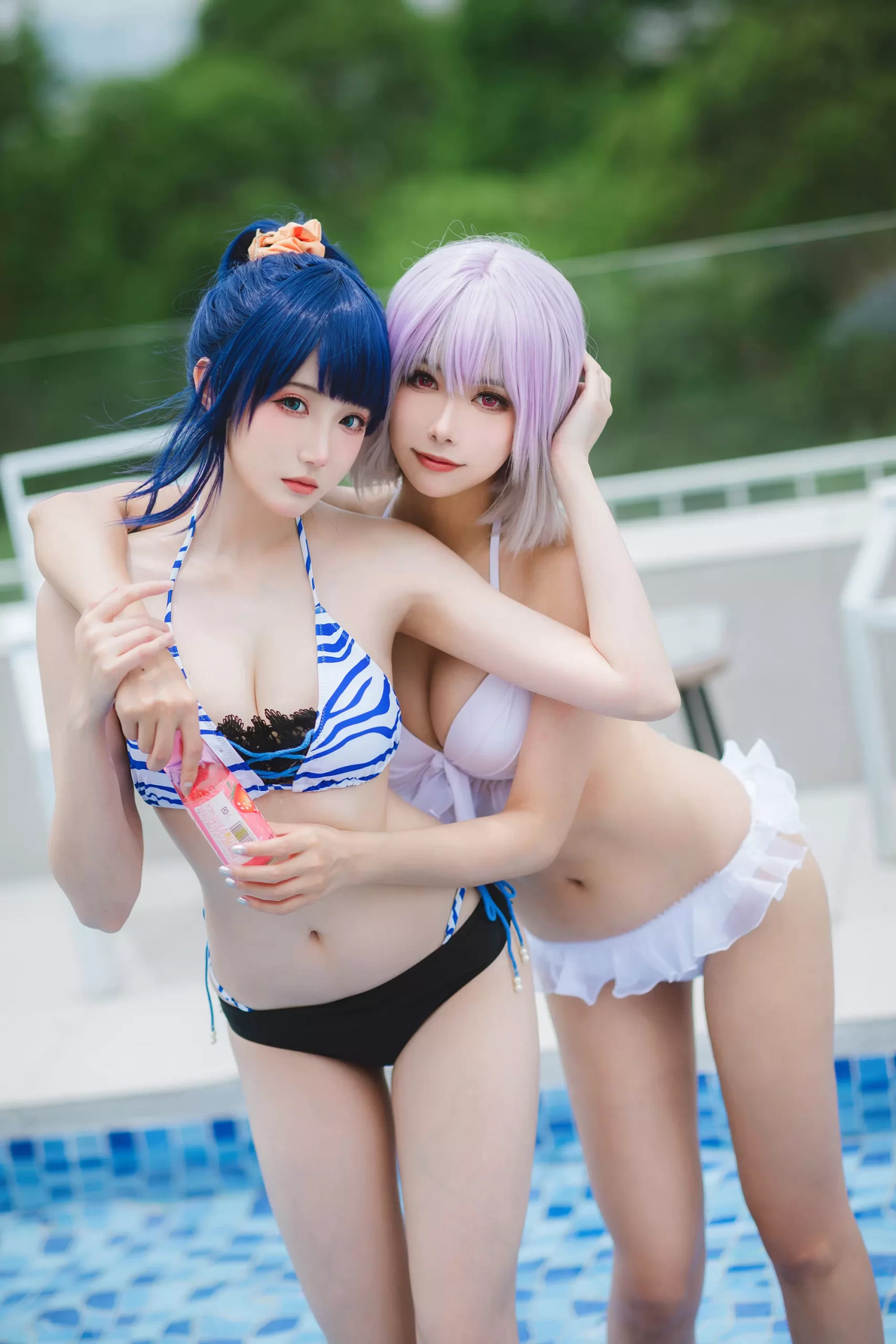 图片[57]-瓜希酱 & Momoko葵葵 – 电光超人古利特 宝多六花&新条茜 泳装[82P] – 速更版-美库