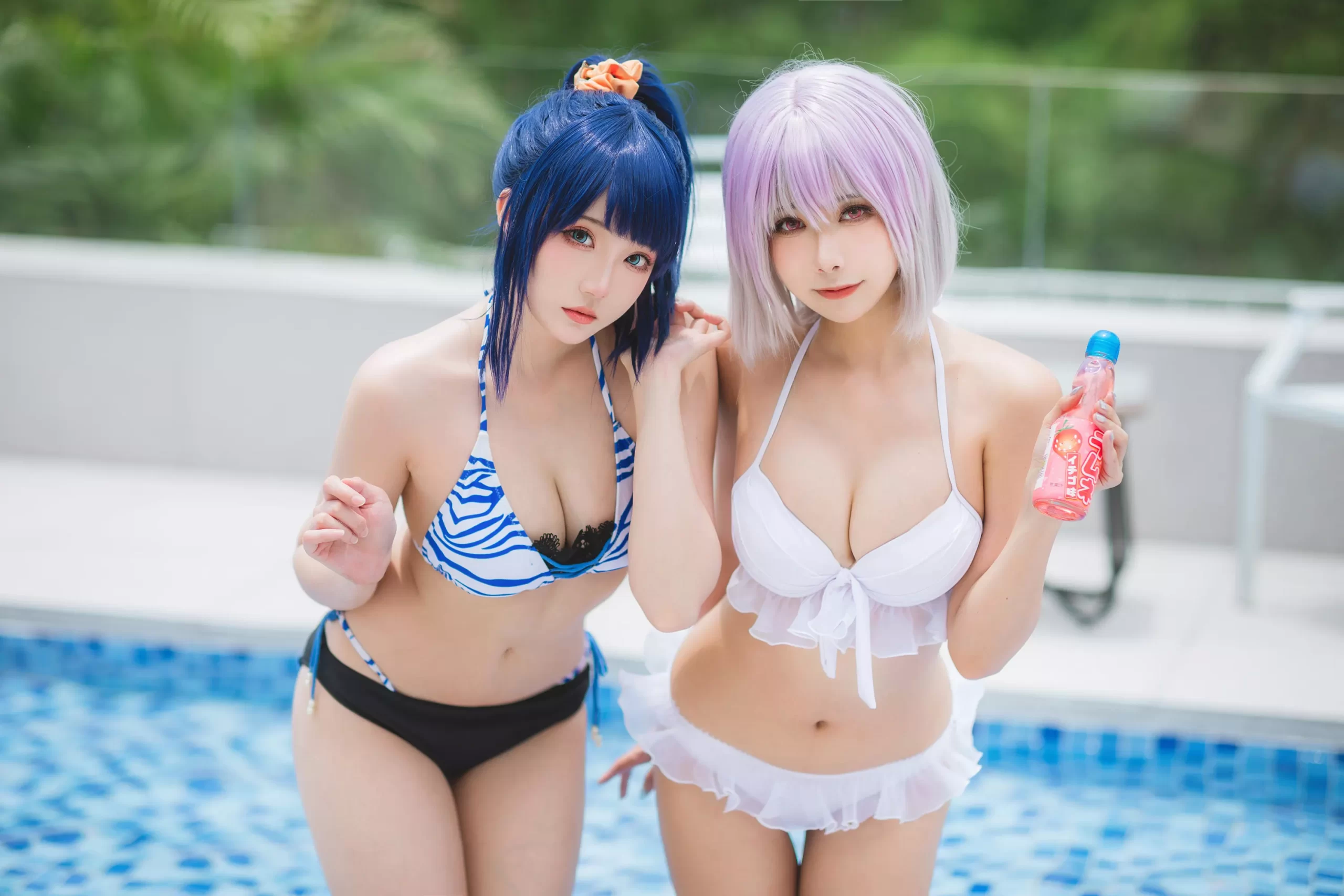 图片[59]-瓜希酱 & Momoko葵葵 – 电光超人古利特 宝多六花&新条茜 泳装[82P] – 速更版-美库