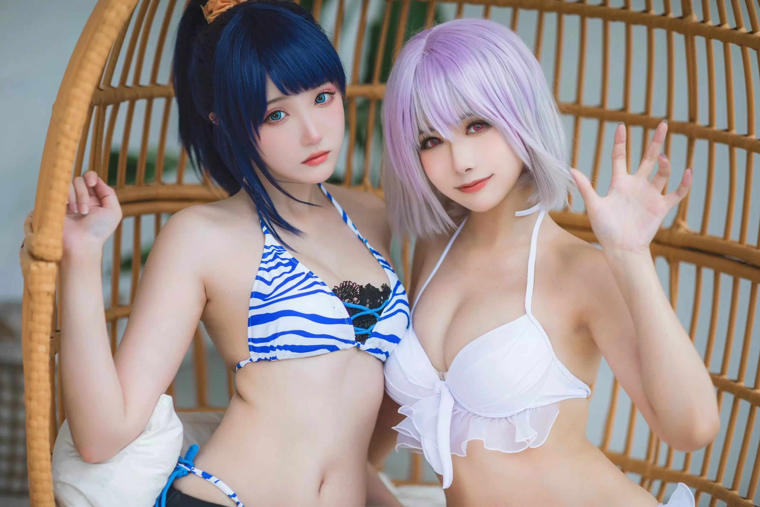 图片[62]-瓜希酱 & Momoko葵葵 – 电光超人古利特 宝多六花&新条茜 泳装[82P] – 速更版-美库