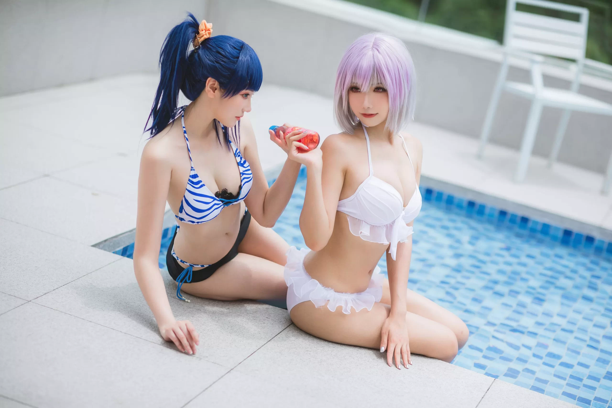 图片[66]-瓜希酱 & Momoko葵葵 – 电光超人古利特 宝多六花&新条茜 泳装[82P] – 速更版-美库