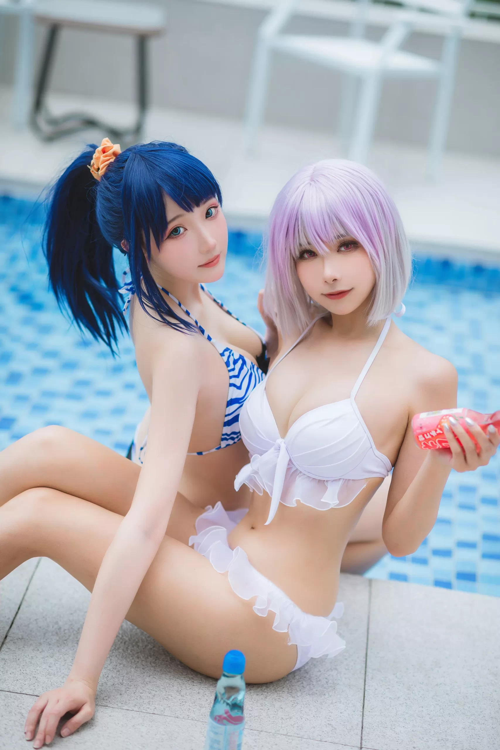 图片[69]-瓜希酱 & Momoko葵葵 – 电光超人古利特 宝多六花&新条茜 泳装[82P] – 速更版-美库