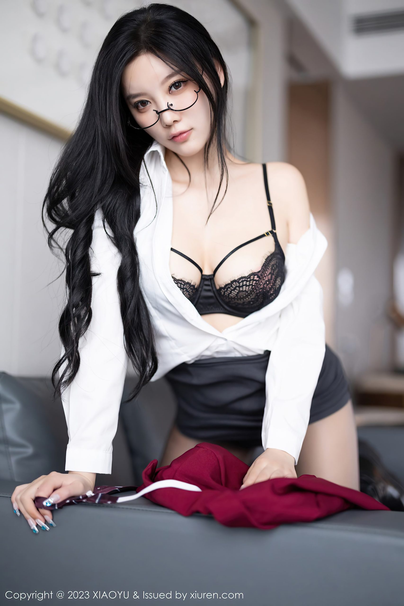 图片[16]-[XIAOYU语画界] 2023.09.28 VOL.1121 杨晨晨Yome 黑丝制服[55P] – 速更版-美库