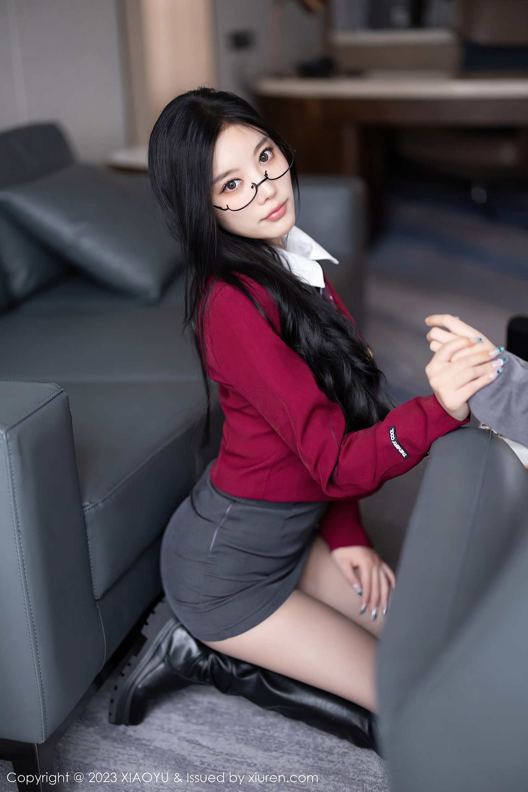 图片[50]-[XIAOYU语画界] 2023.09.28 VOL.1121 杨晨晨Yome 黑丝制服[55P] – 速更版-美库