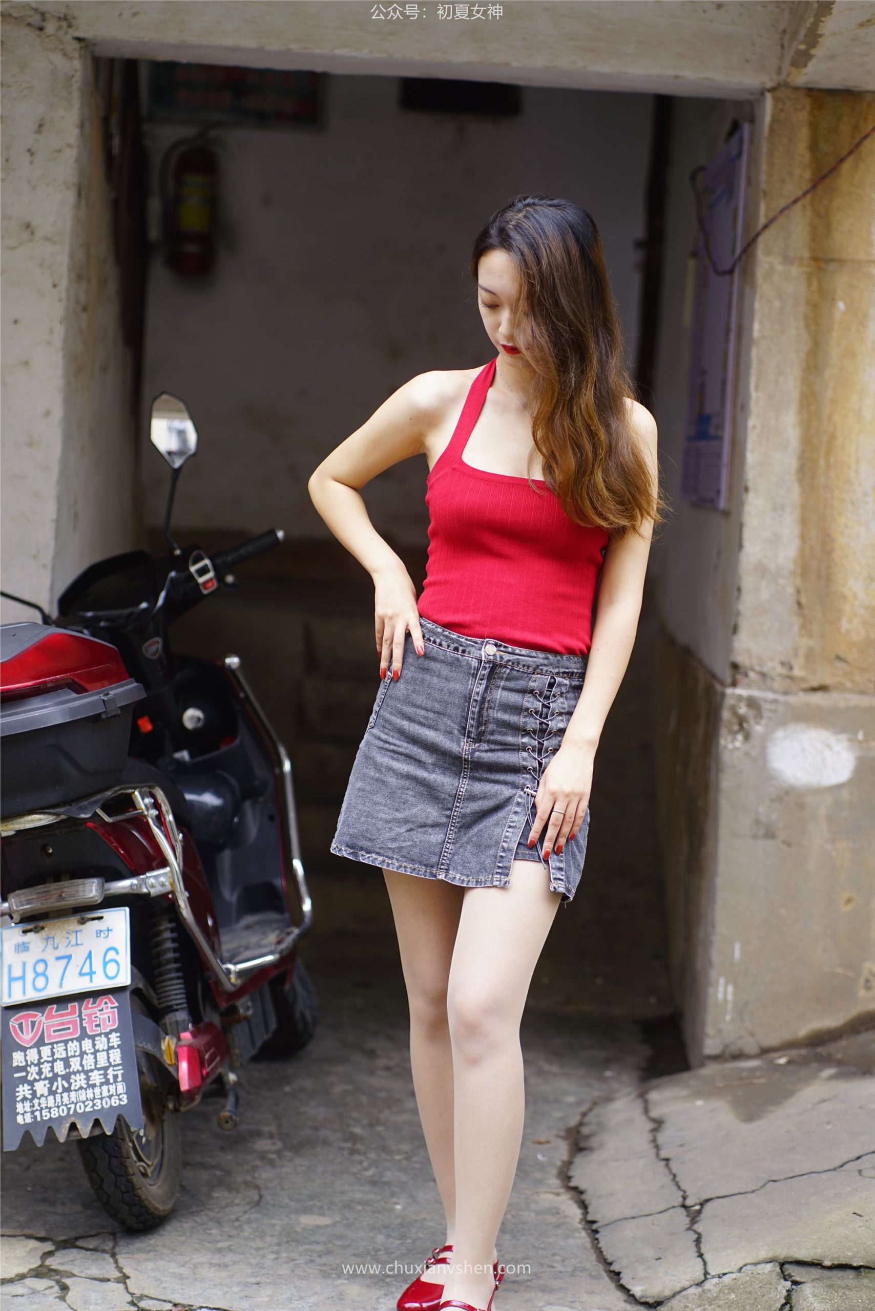 图片[100]-初夏女神 NO.058 依依 复古街头[130P] – 速更版-美库