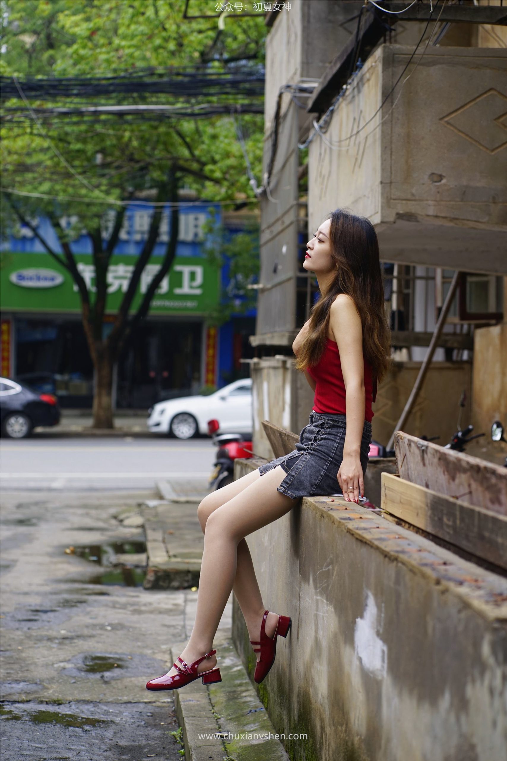 图片[111]-初夏女神 NO.058 依依 复古街头[130P] – 速更版-美库