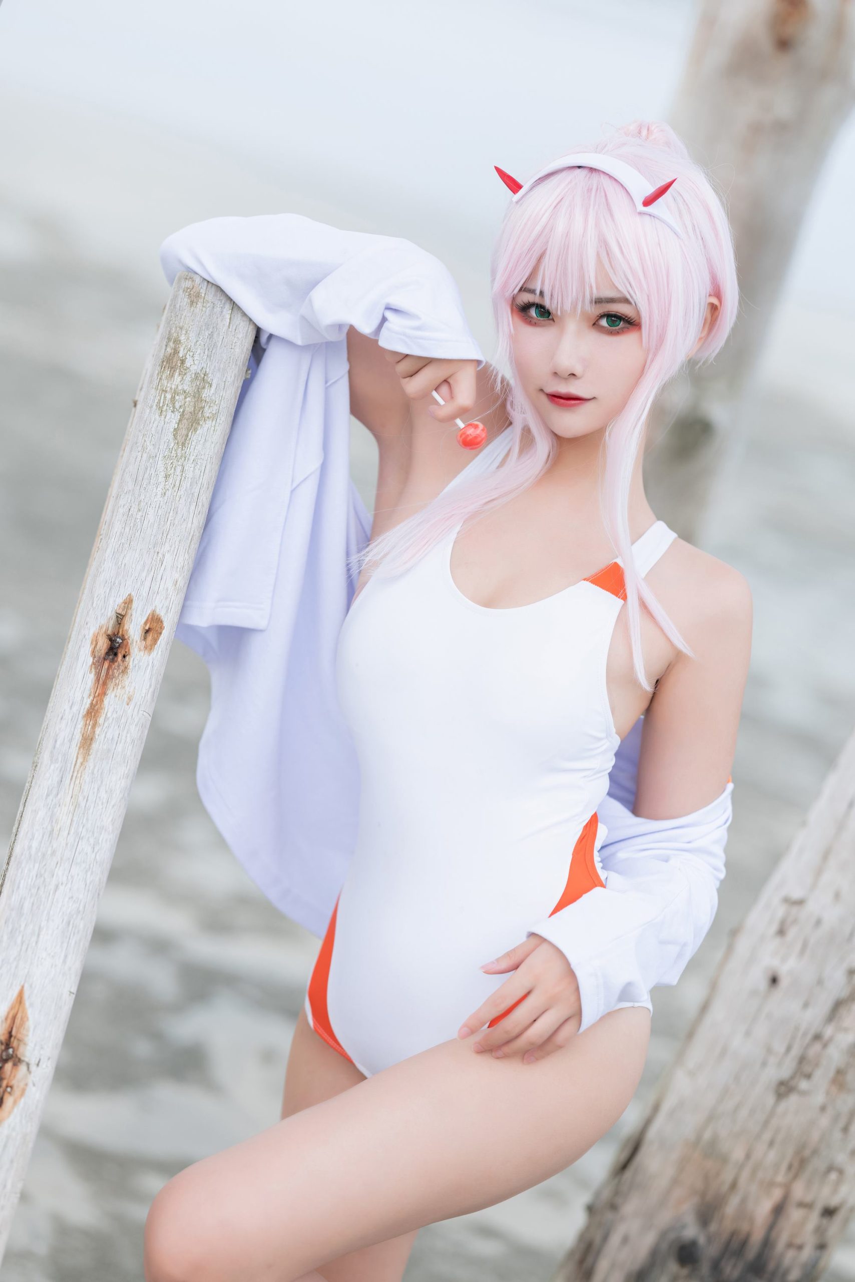 图片[19]-Momoko葵葵 – DARLING in the FRANXX 泳装[20P] – 速更版-美库