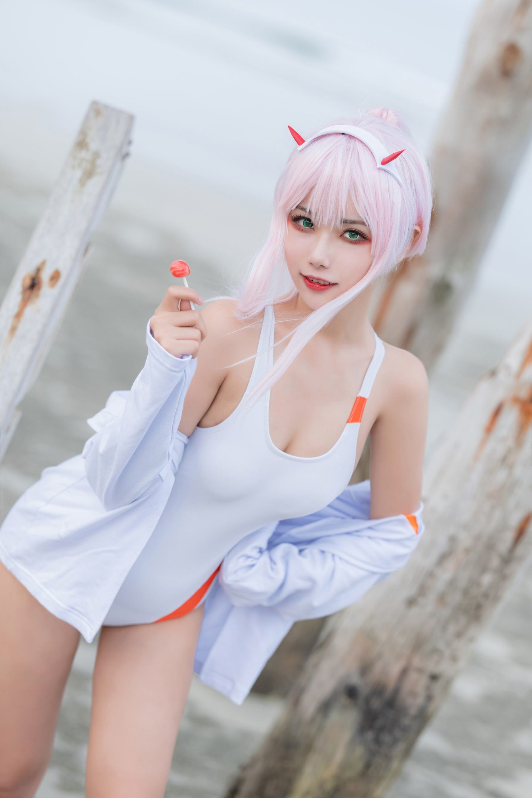 图片[20]-Momoko葵葵 – DARLING in the FRANXX 泳装[20P] – 速更版-美库