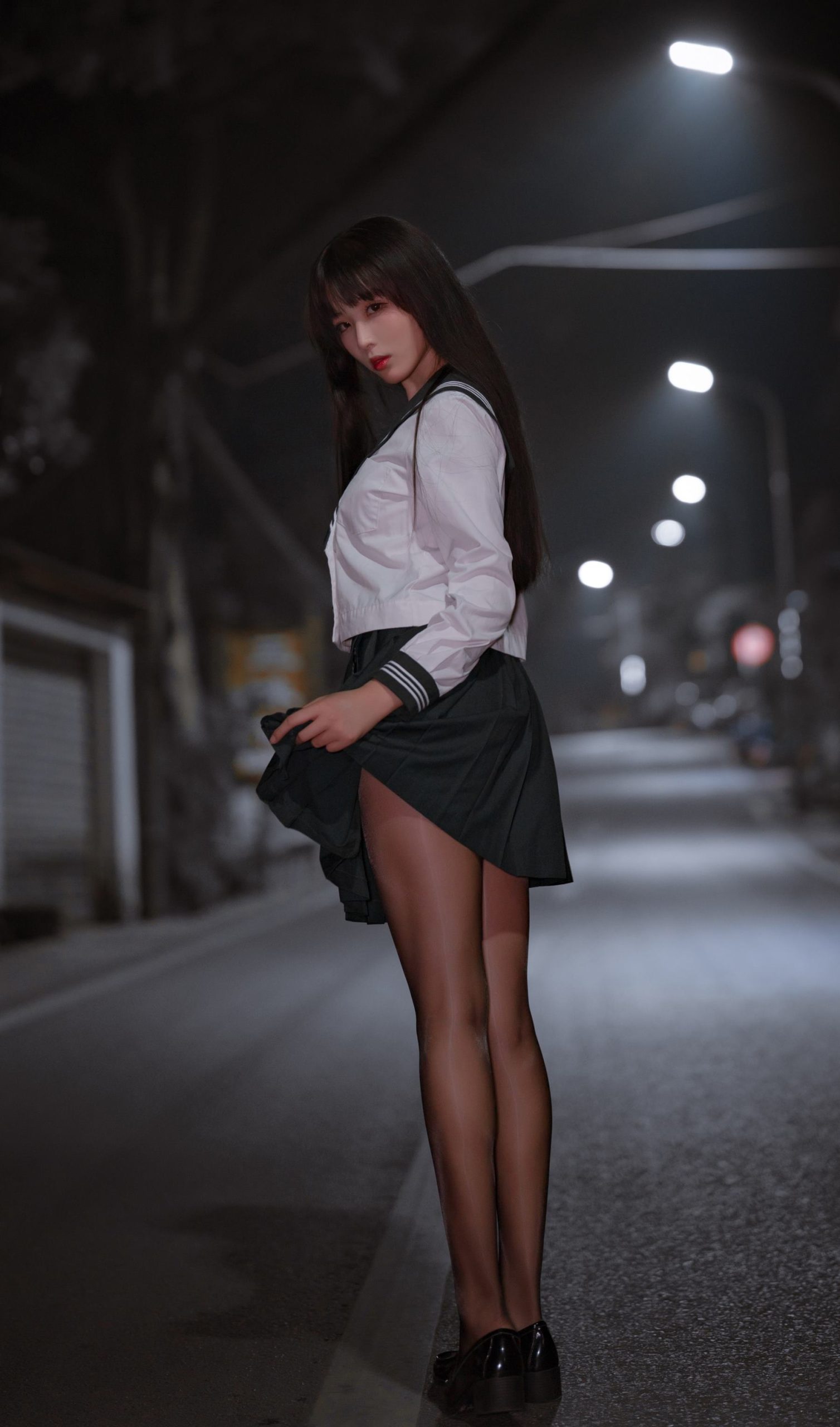 图片[11]-轩萧学姐 – 公路JK[21P] – 速更版-美库