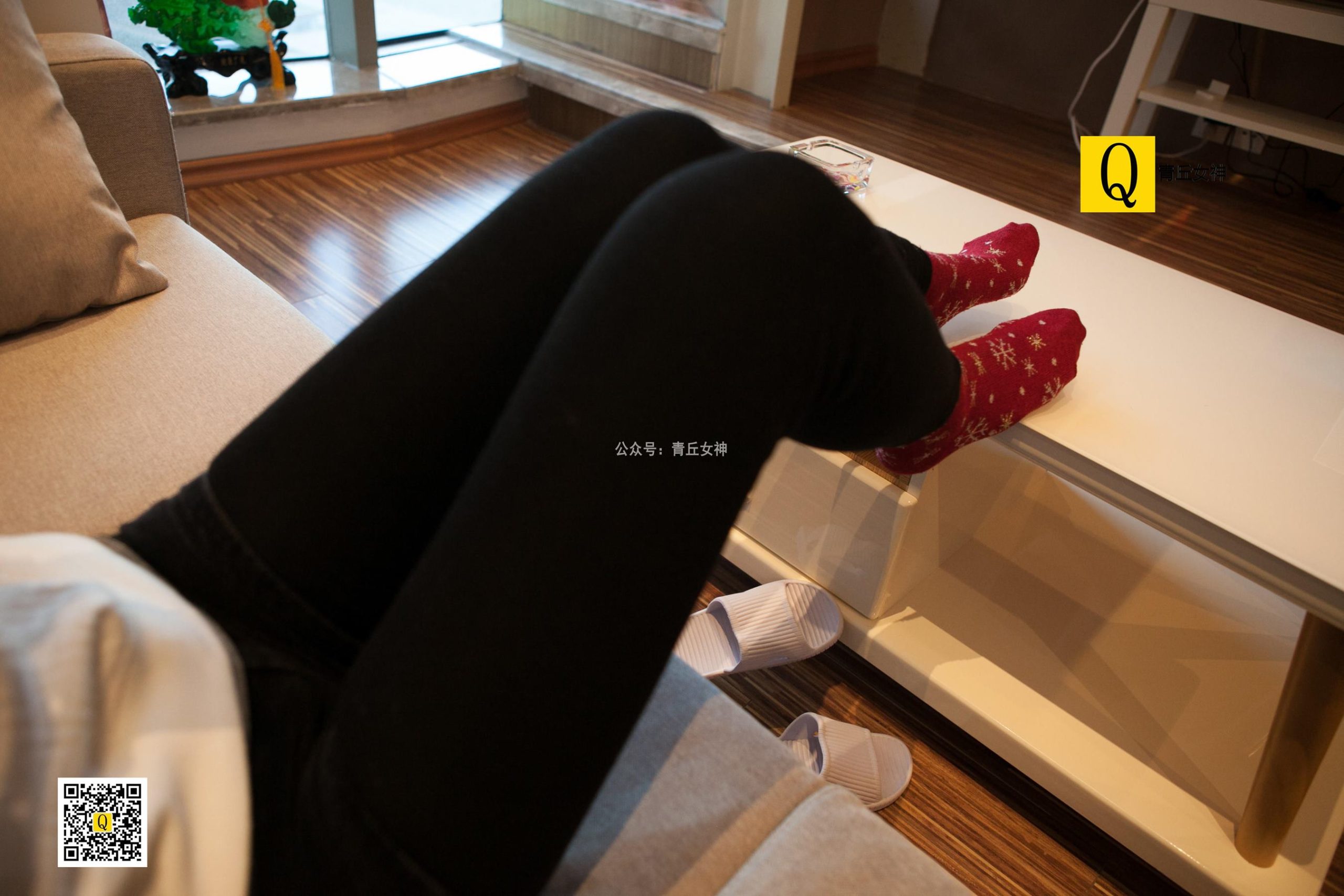 图片[12]-[青丘女神] 082 2017.12.24 秋秋 居家棉袜过圣诞 [66P] – 速更版-美库