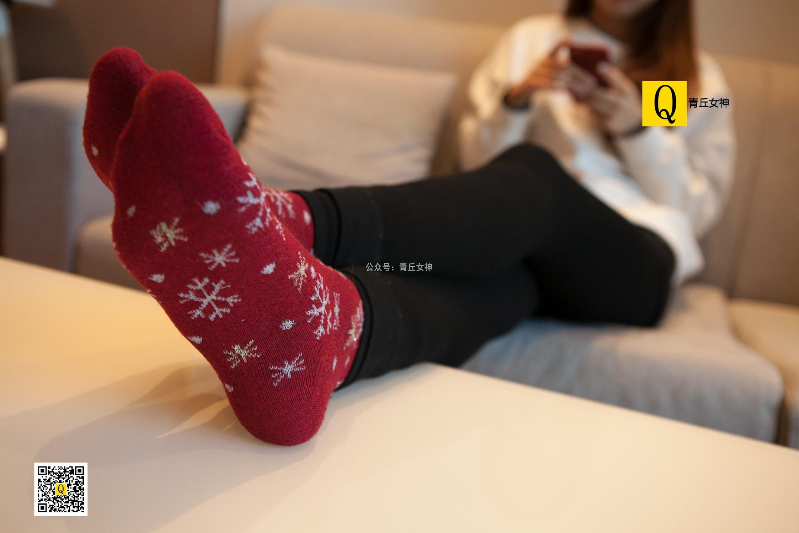 图片[17]-[青丘女神] 082 2017.12.24 秋秋 居家棉袜过圣诞 [66P] – 速更版-美库