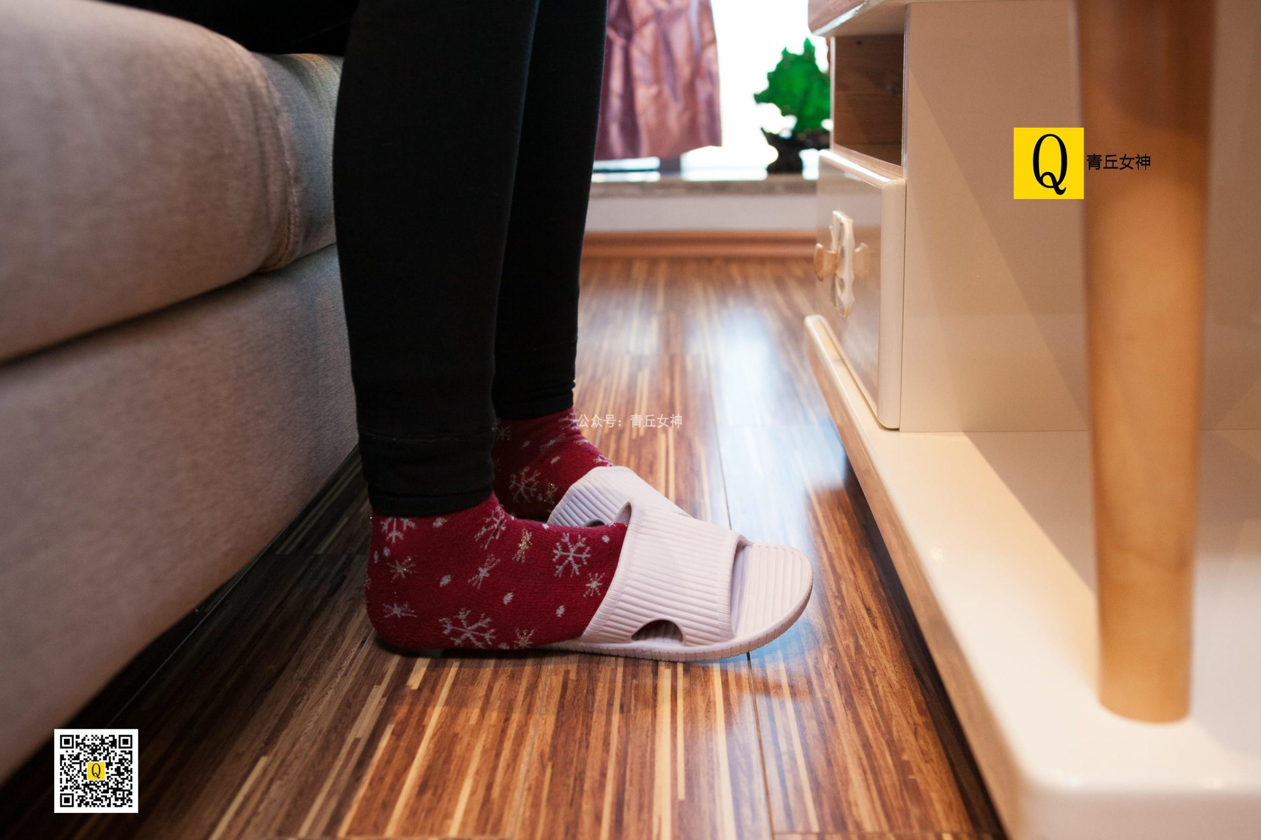 图片[18]-[青丘女神] 082 2017.12.24 秋秋 居家棉袜过圣诞 [66P] – 速更版-美库