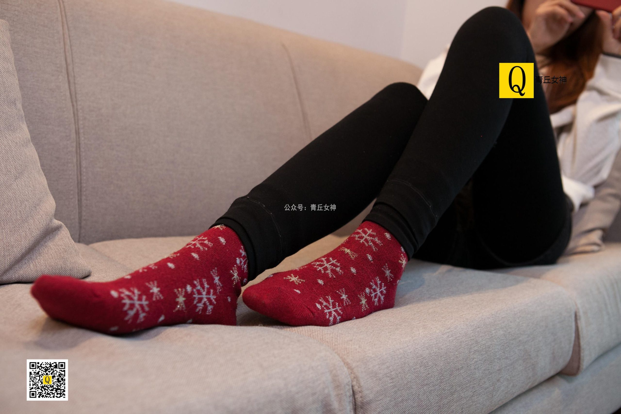 图片[20]-[青丘女神] 082 2017.12.24 秋秋 居家棉袜过圣诞 [66P] – 速更版-美库