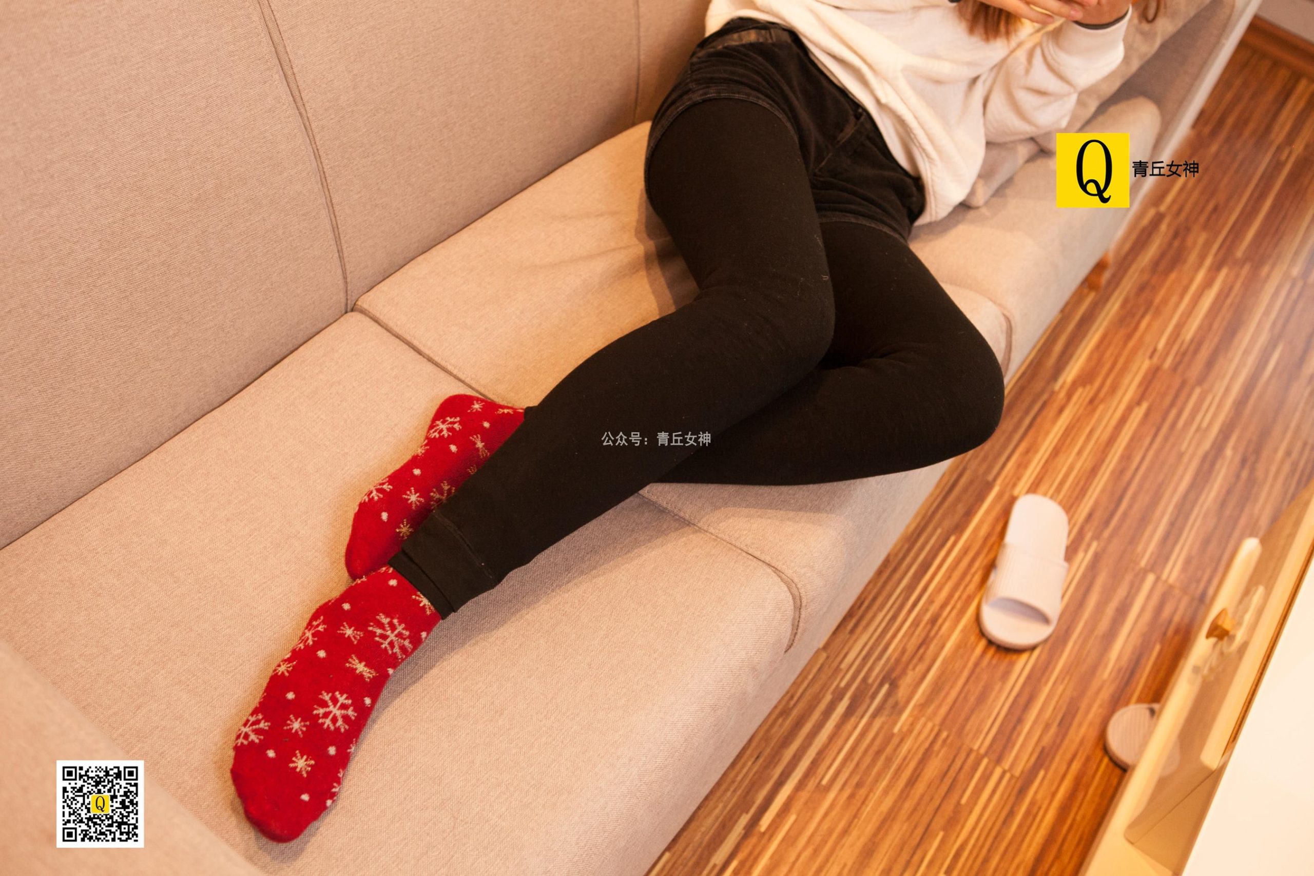 图片[28]-[青丘女神] 082 2017.12.24 秋秋 居家棉袜过圣诞 [66P] – 速更版-美库