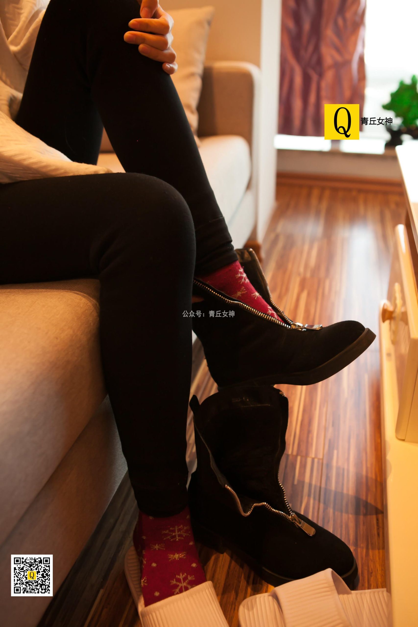 图片[66]-[青丘女神] 082 2017.12.24 秋秋 居家棉袜过圣诞 [66P] – 速更版-美库