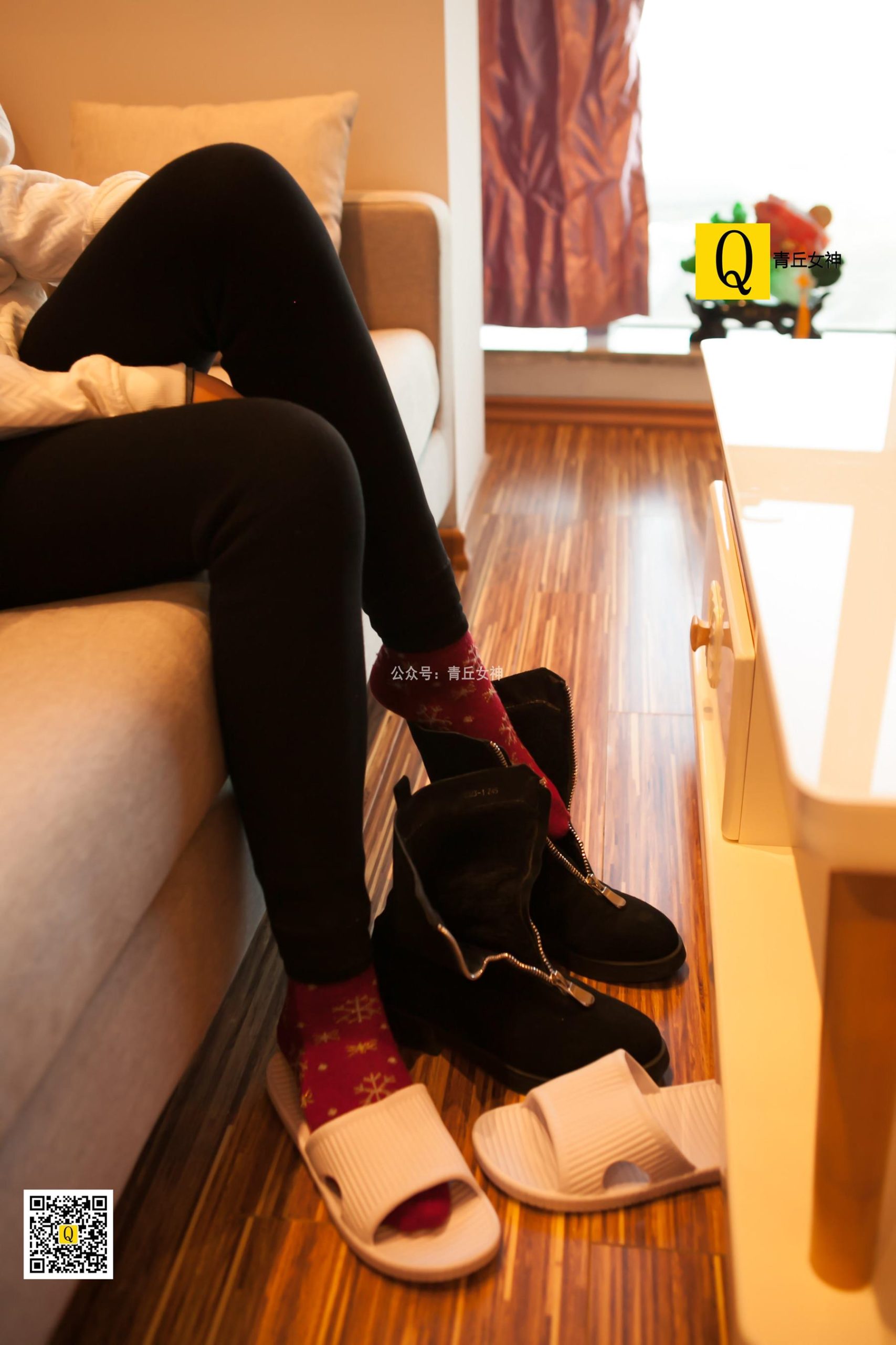 图片[67]-[青丘女神] 082 2017.12.24 秋秋 居家棉袜过圣诞 [66P] – 速更版-美库