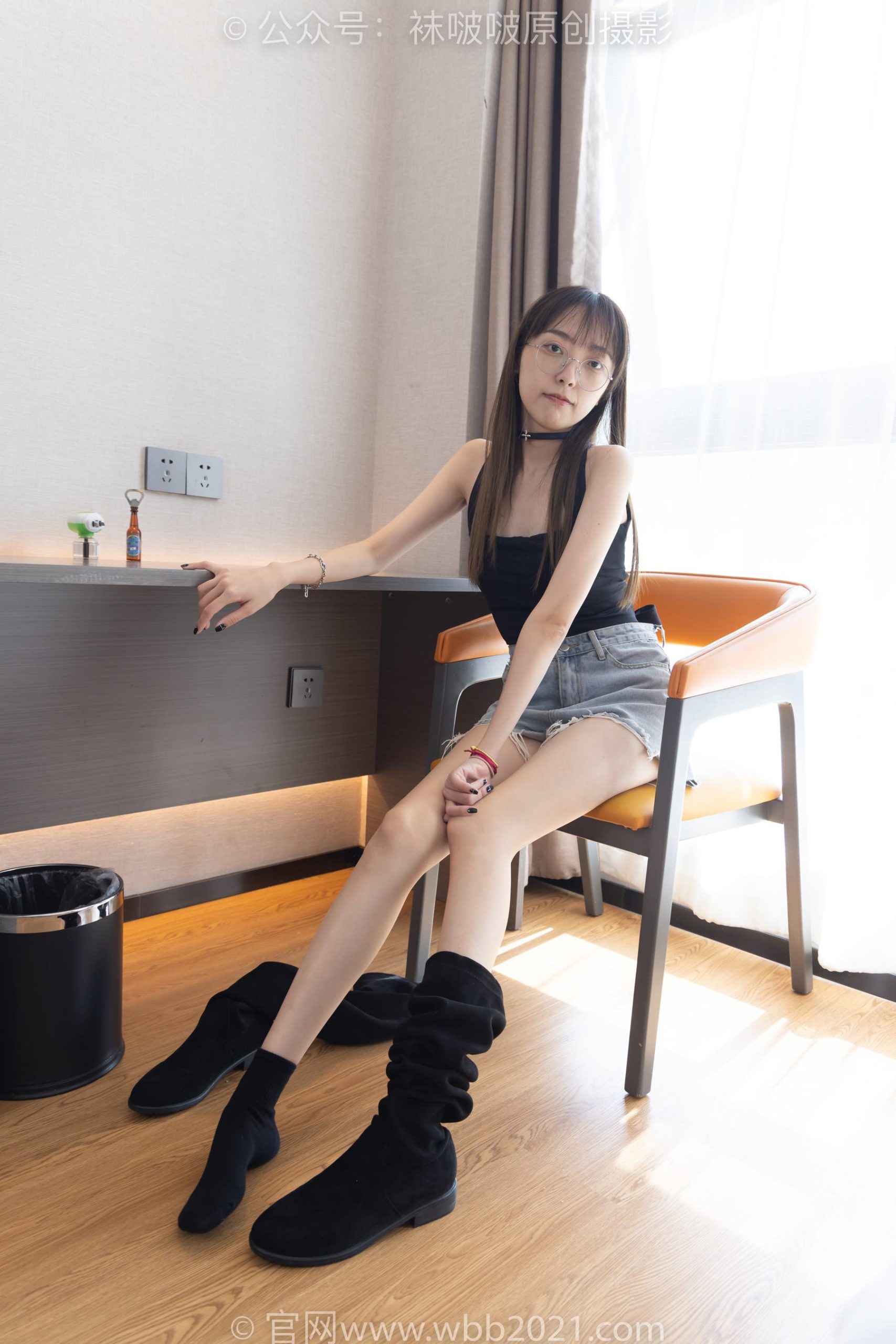 图片[15]-[BoBoSocks袜啵啵]NO.291 稚予-长靴、板鞋、白棉袜、黑棉袜、裸足[145P] – 速更版-美库