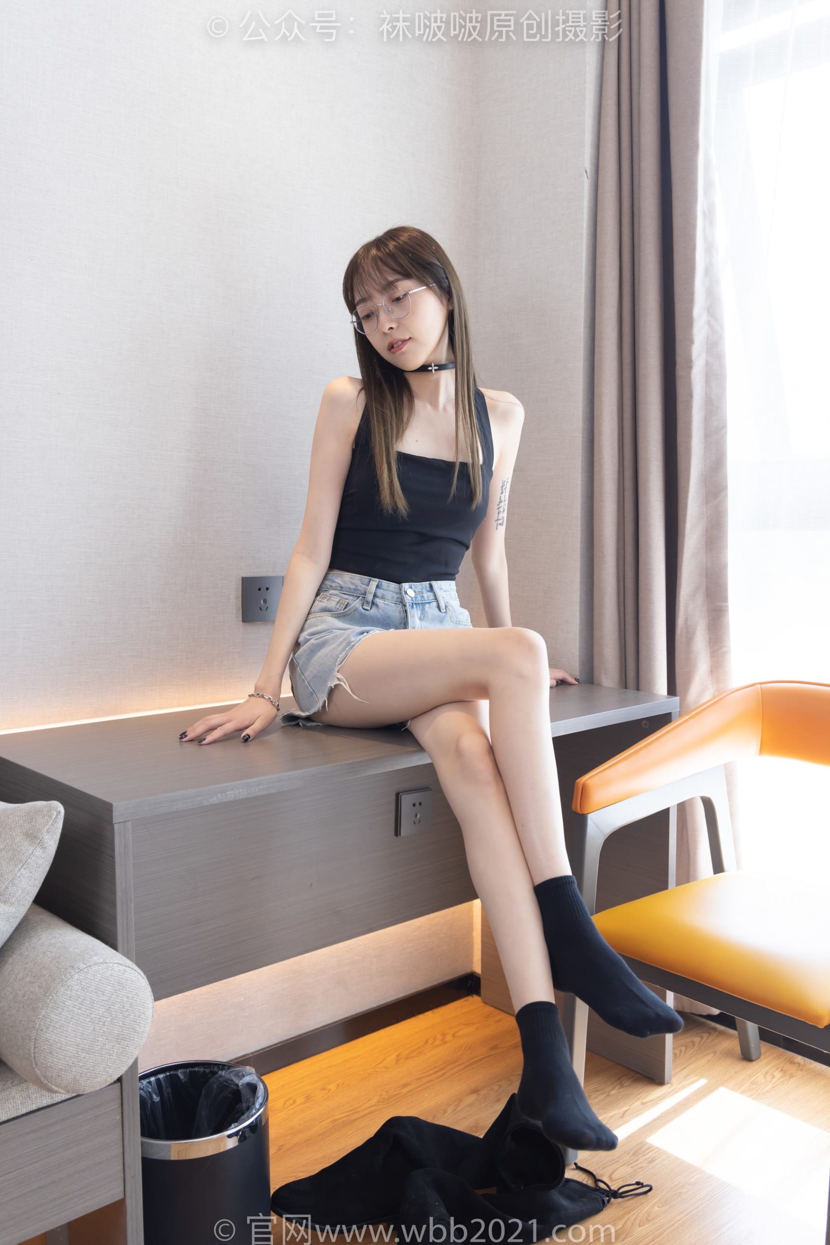 图片[19]-[BoBoSocks袜啵啵]NO.291 稚予-长靴、板鞋、白棉袜、黑棉袜、裸足[145P] – 速更版-美库