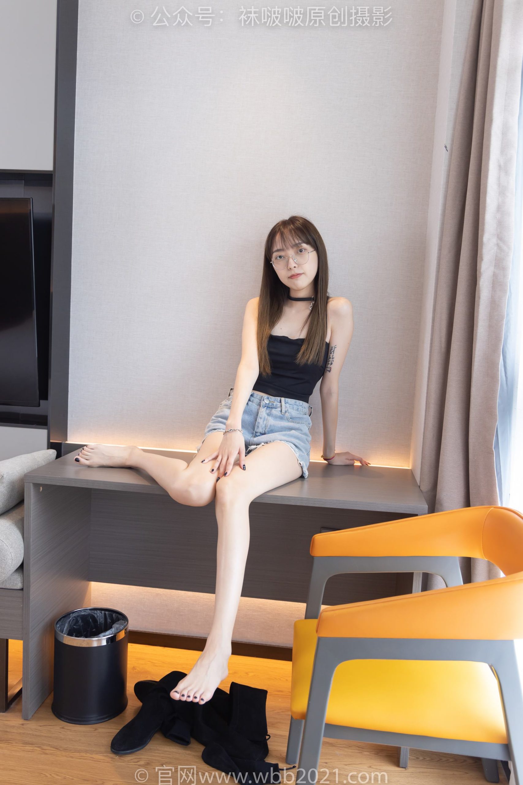 图片[132]-[BoBoSocks袜啵啵]NO.291 稚予-长靴、板鞋、白棉袜、黑棉袜、裸足[145P] – 速更版-美库