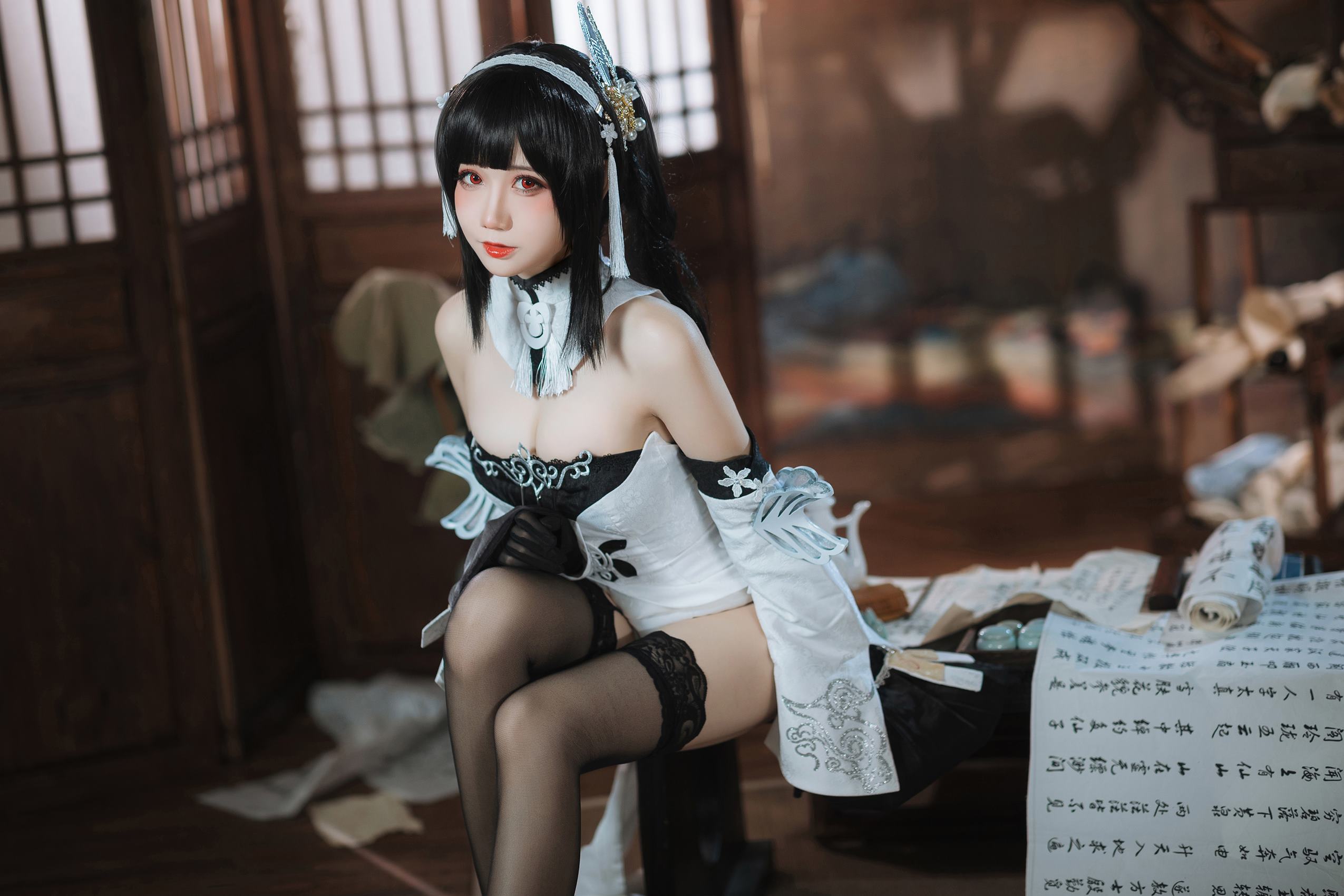 图片[10]-焖焖碳 – 碧蓝航线 镇海白黑礼服[23P] – 速更版-美库