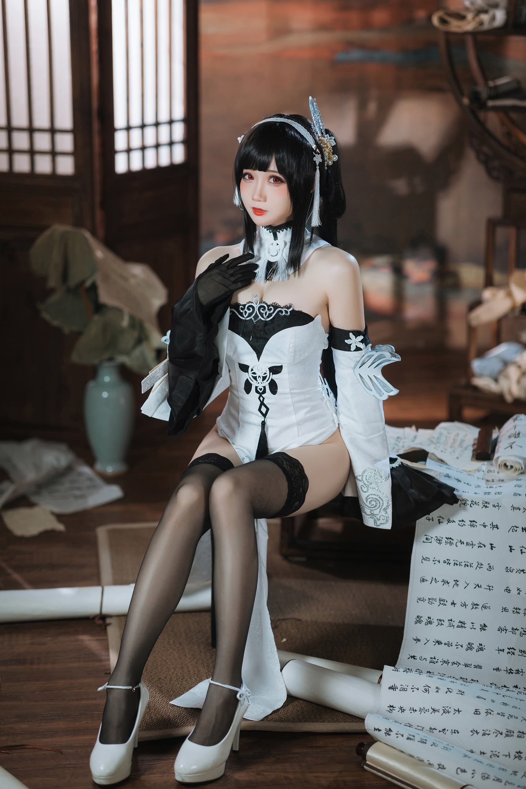 图片[11]-焖焖碳 – 碧蓝航线 镇海白黑礼服[23P] – 速更版-美库