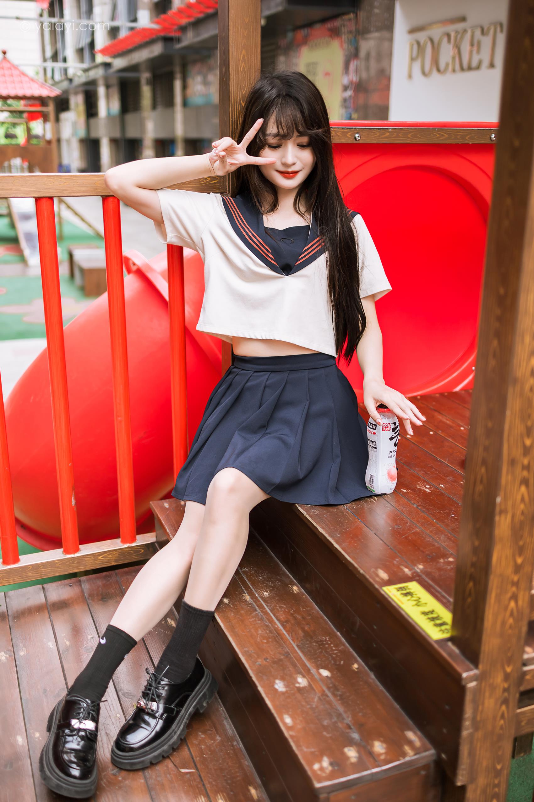 图片[15]-[YALAYI雅拉伊]2023.06.19 NO.1041 jk制服 小亭[45+1P] – 速更版-美库