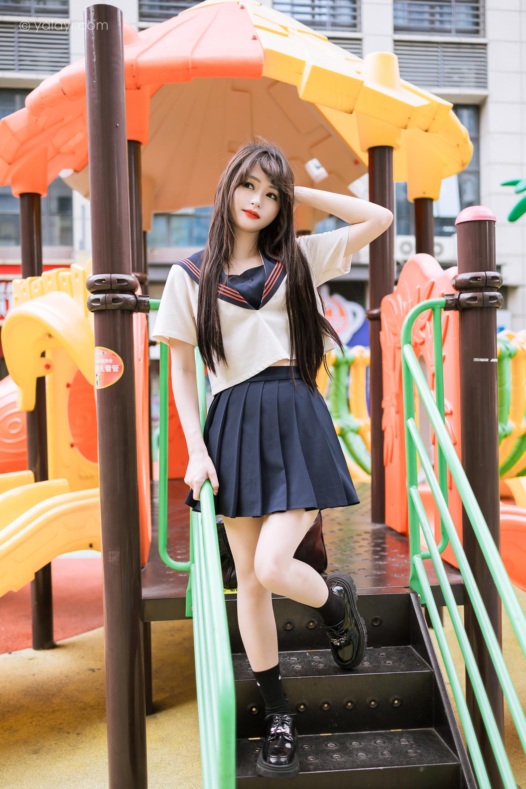 图片[44]-[YALAYI雅拉伊]2023.06.19 NO.1041 jk制服 小亭[45+1P] – 速更版-美库