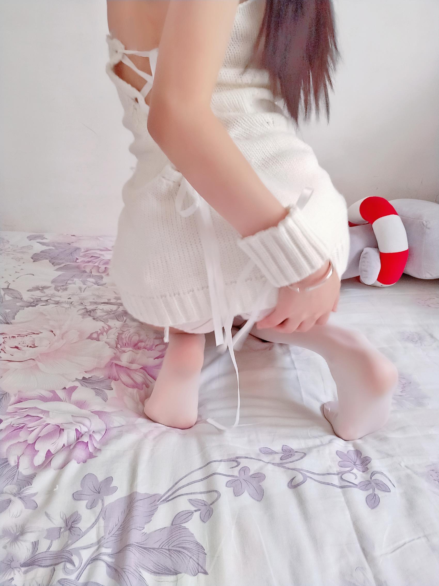 图片[12]-羽天shine – 白丝白色毛衣 [69P] – 速更版-美库