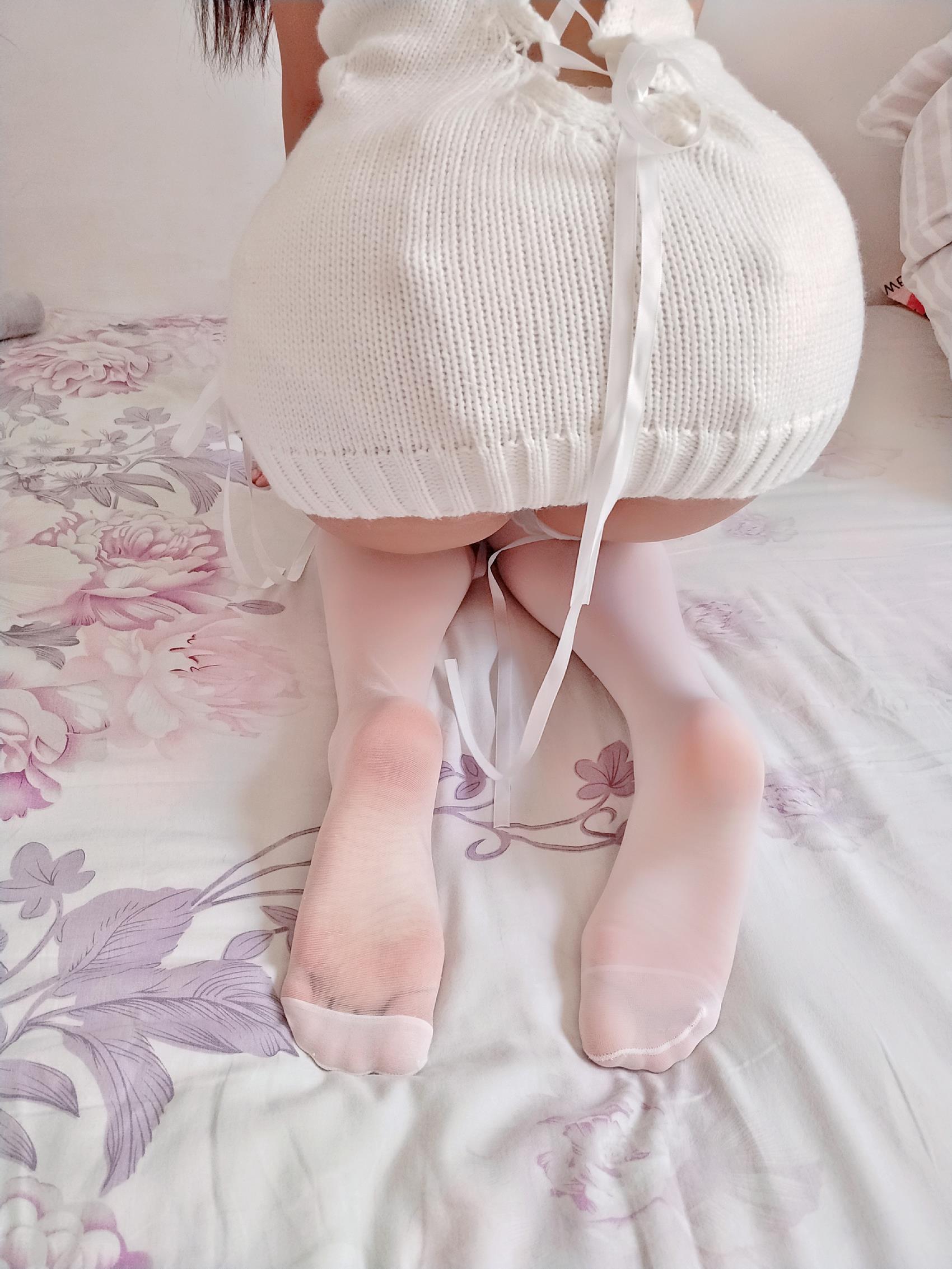 图片[59]-羽天shine – 白丝白色毛衣 [69P] – 速更版-美库