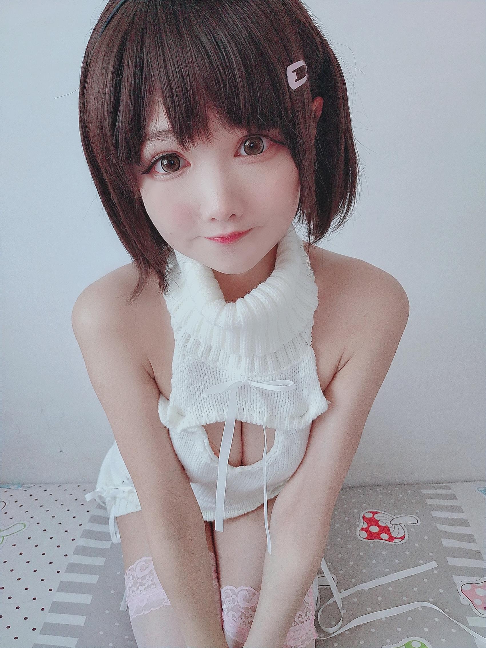 图片[67]-羽天shine – 白丝白色毛衣 [69P] – 速更版-美库