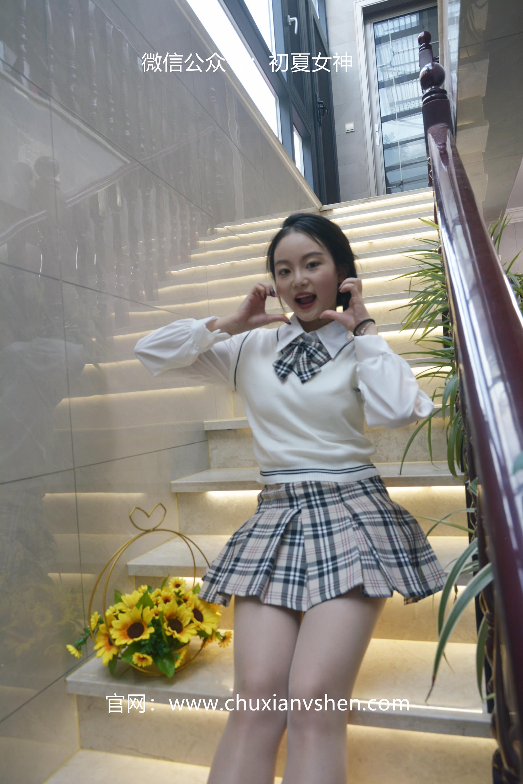 图片[37]-初夏女神 NO.062 双双 改良JK套[125P] – 速更版-美库