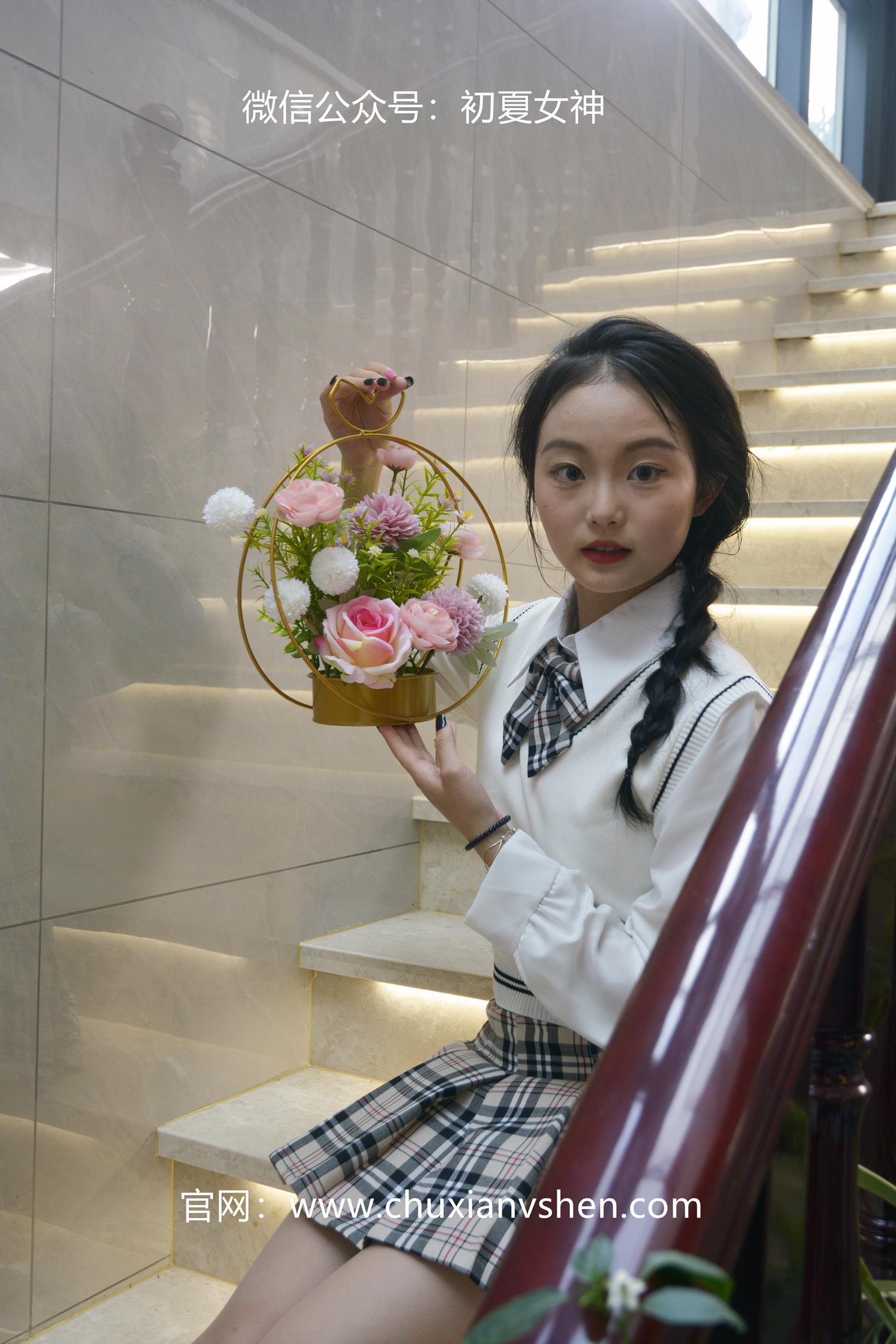 图片[42]-初夏女神 NO.062 双双 改良JK套[125P] – 速更版-美库