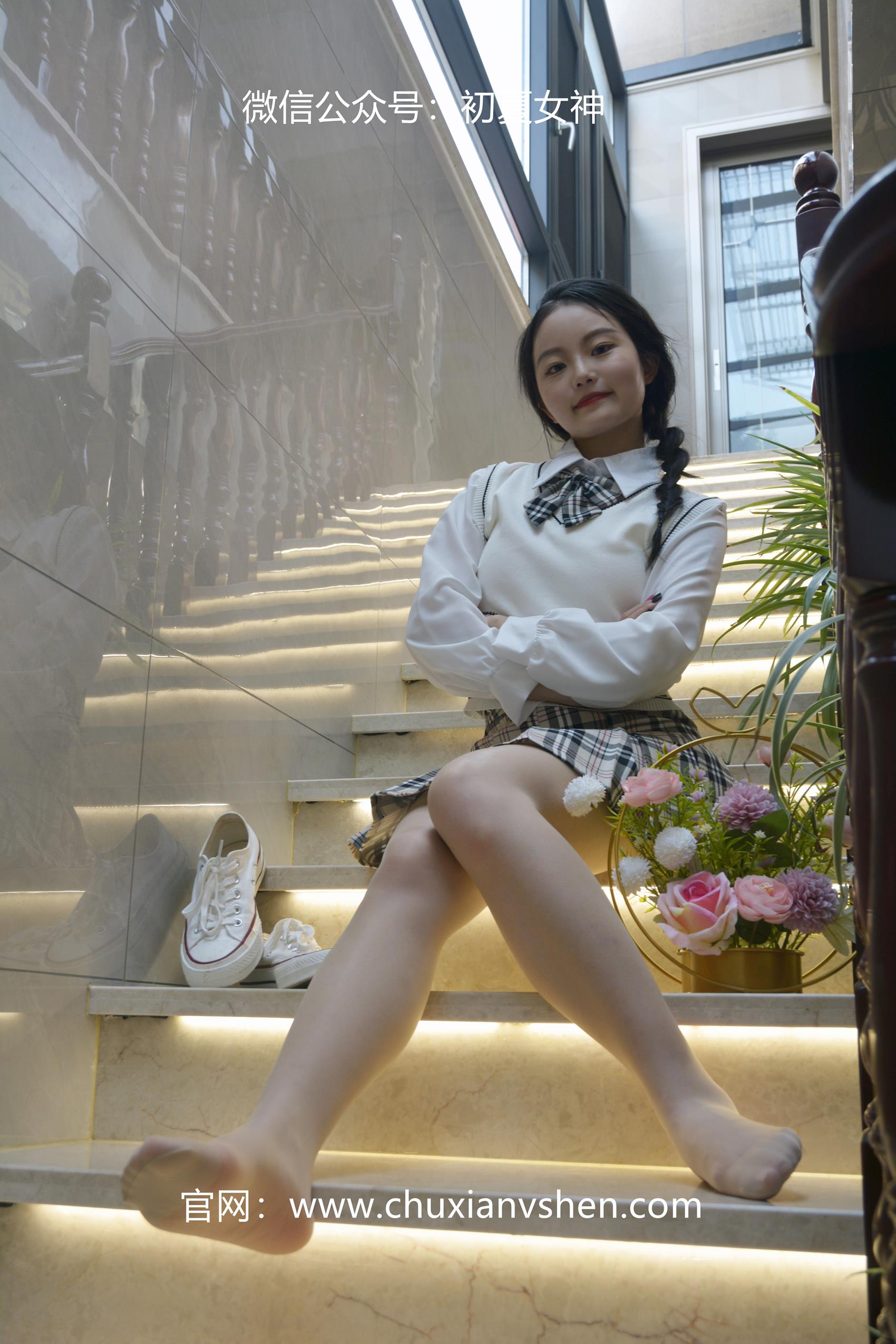 图片[52]-初夏女神 NO.062 双双 改良JK套[125P] – 速更版-美库