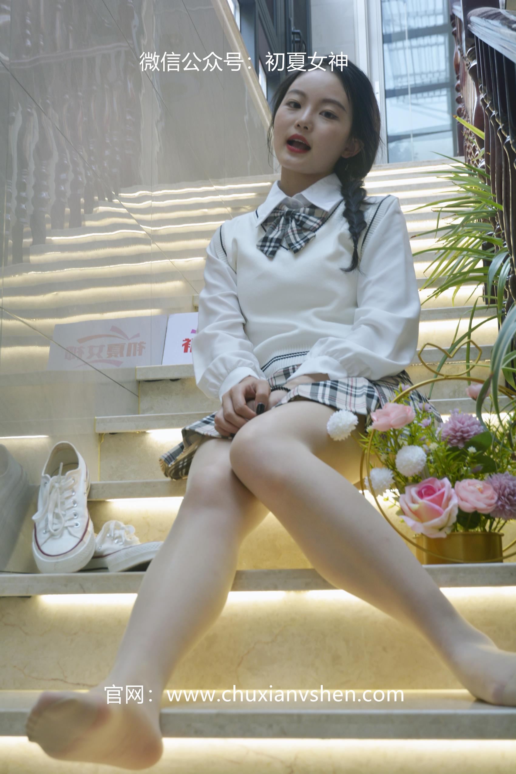 图片[55]-初夏女神 NO.062 双双 改良JK套[125P] – 速更版-美库