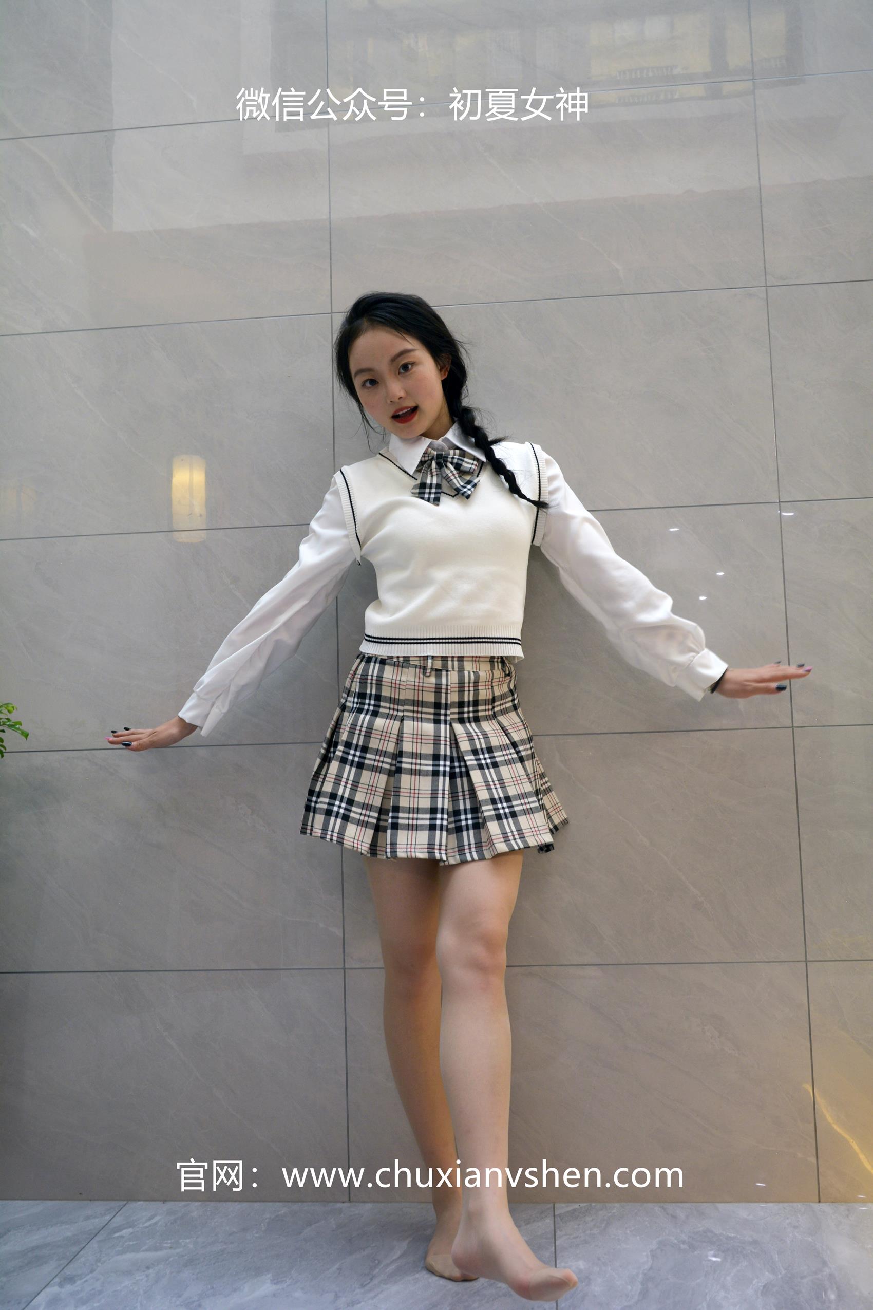 图片[59]-初夏女神 NO.062 双双 改良JK套[125P] – 速更版-美库