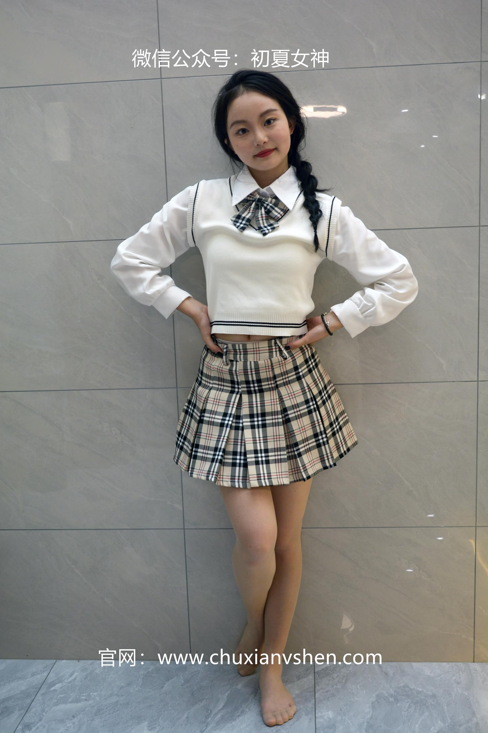 图片[65]-初夏女神 NO.062 双双 改良JK套[125P] – 速更版-美库