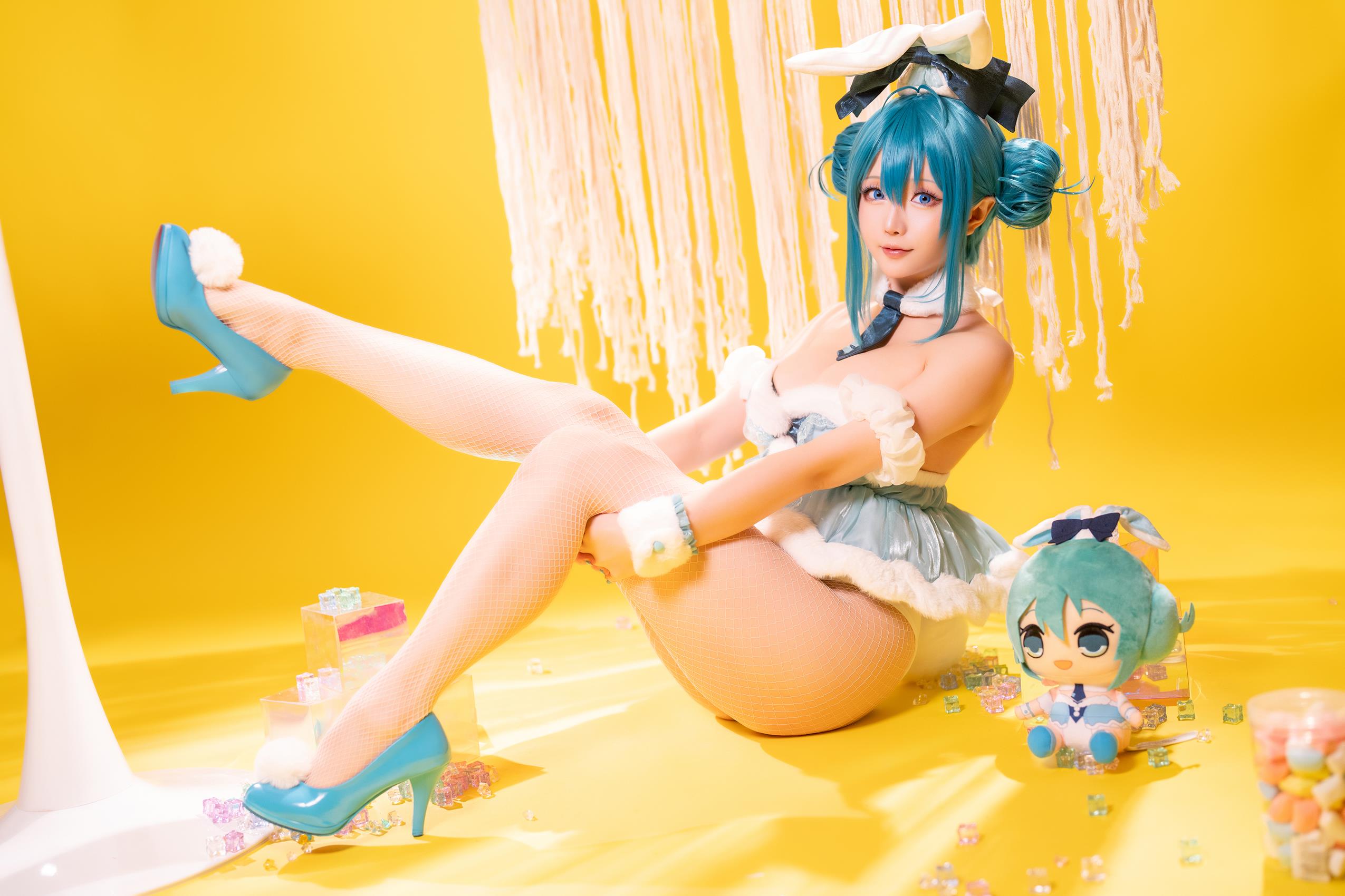 图片[20]-星之迟迟 – 初音未来 白兔女郎[22P] – 速更版-美库