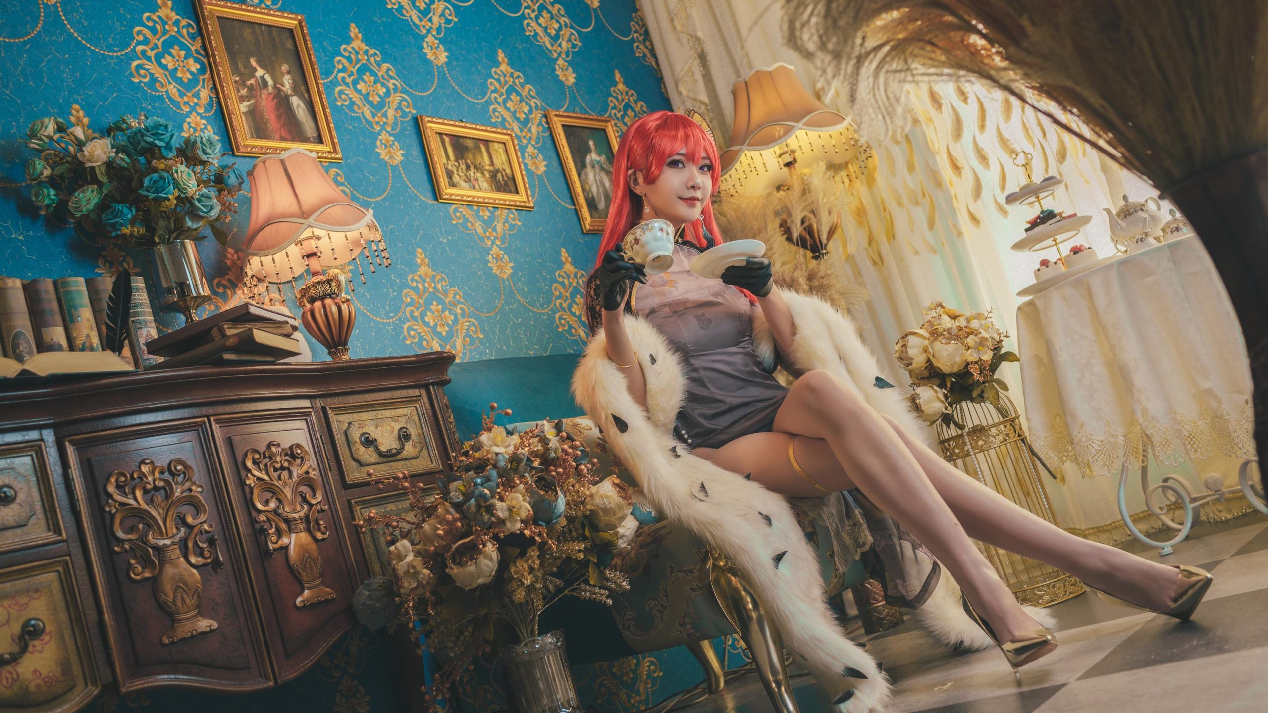 图片[14]-源纱希喵喵喵 – 君主旗袍[16P] – 速更版-美库