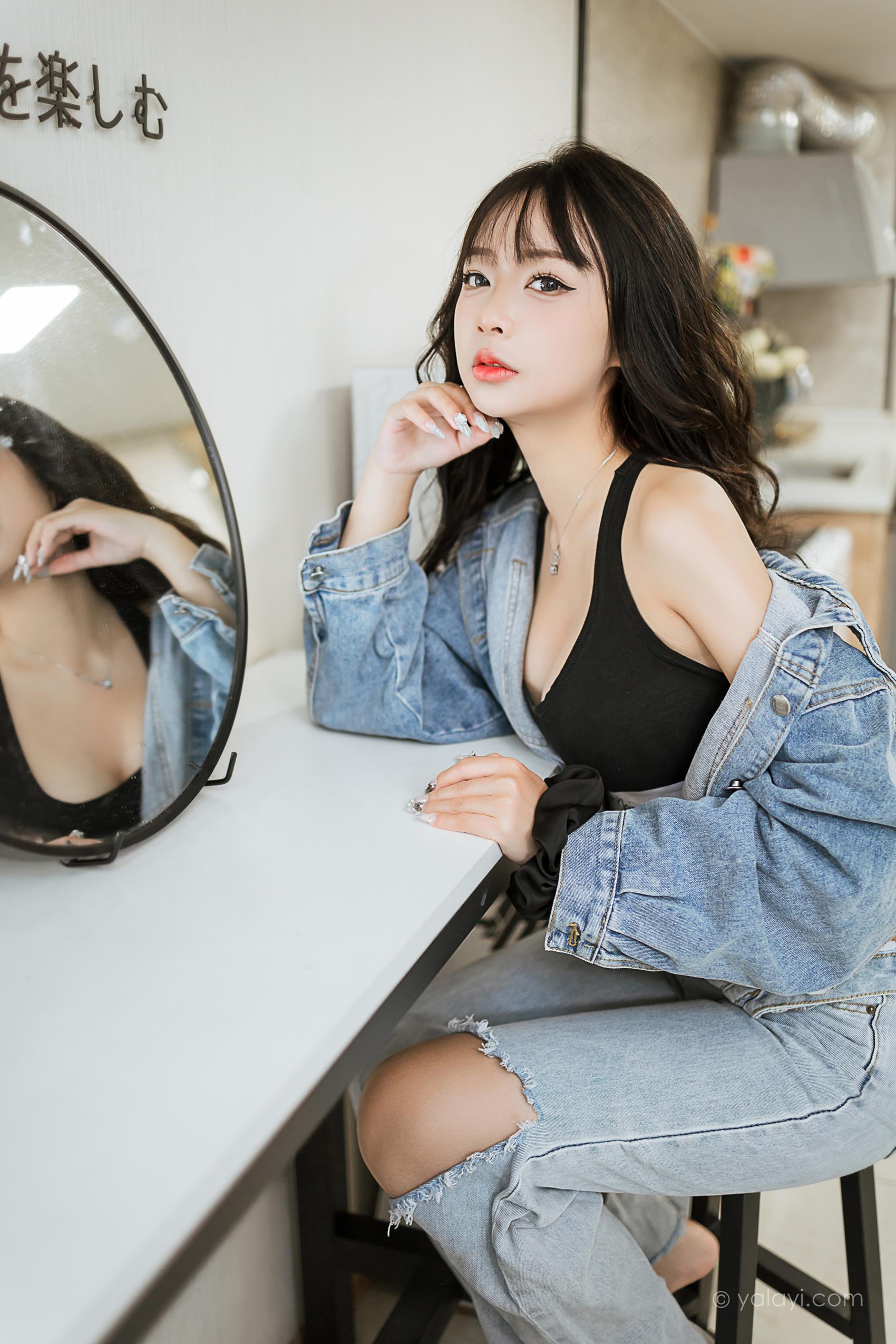 图片[45]-[YALAYI雅拉伊]2023.07.10 NO.1047 独特的你 阿禾[45+1P] – 速更版-美库