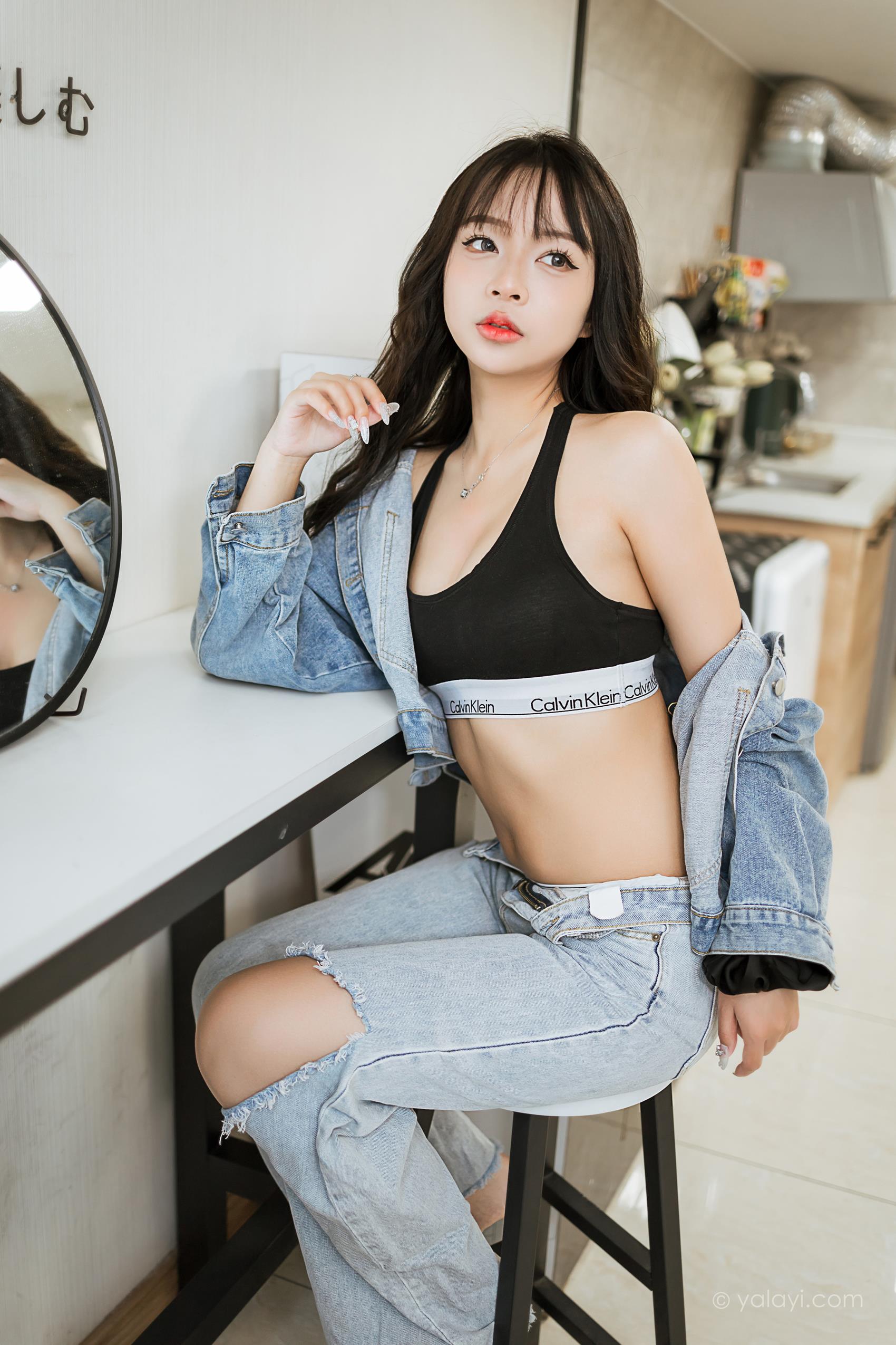 图片[46]-[YALAYI雅拉伊]2023.07.10 NO.1047 独特的你 阿禾[45+1P] – 速更版-美库