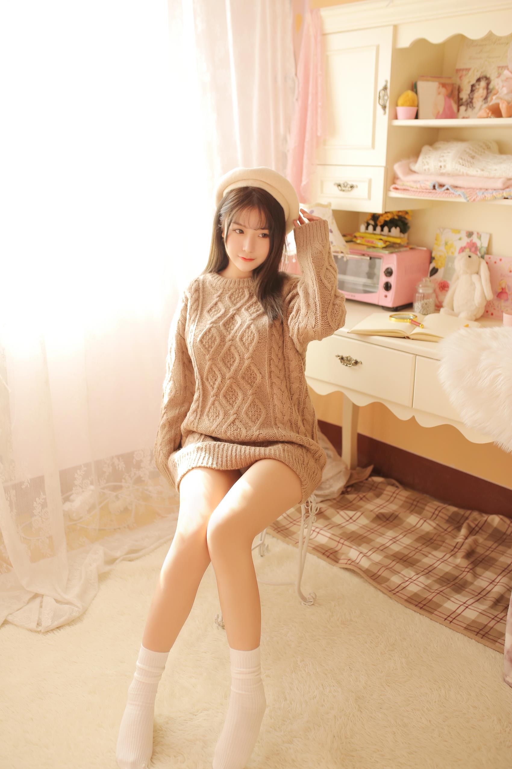 图片[12]-网紅Coser@ 猫九酱 驼色毛衣[34P] – 速更版-美库