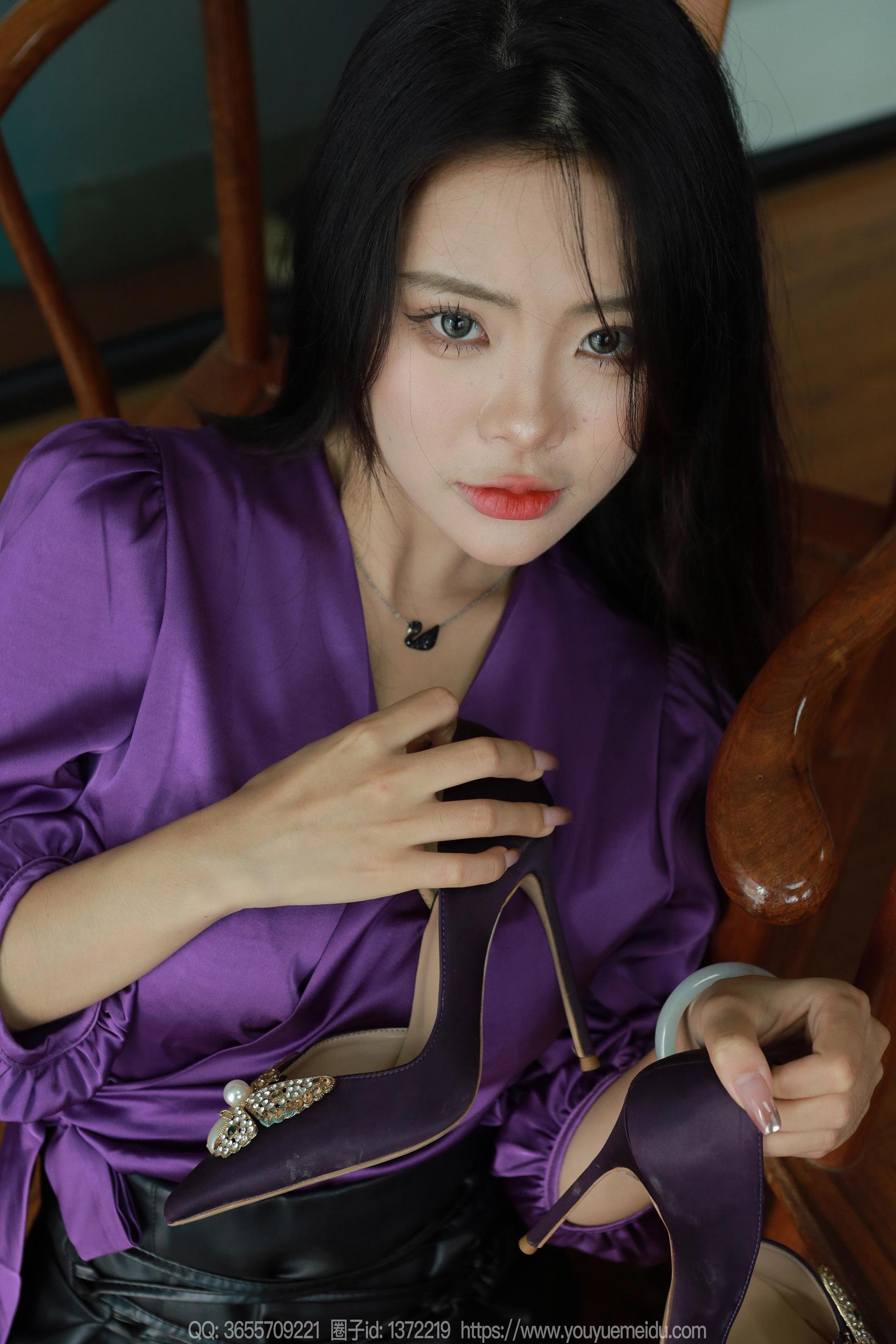 图片[64]-[IESS异思趣向] 2023.10.18 丝享家1562：兔兔《紫色韵味》[78P] – 速更版-美库